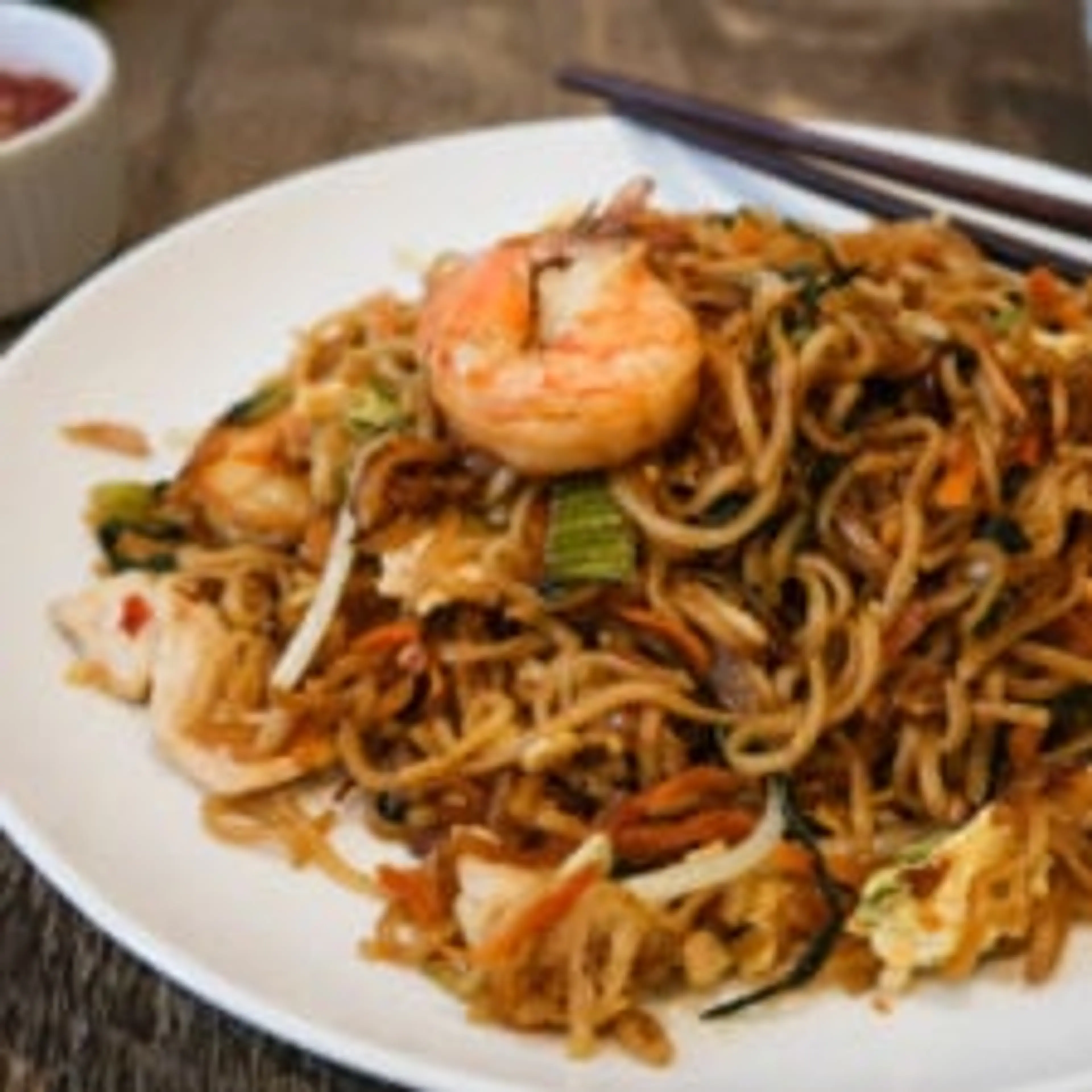 Mie Goreng Recipe (Indonesian Fried Noodles) with Chicken an