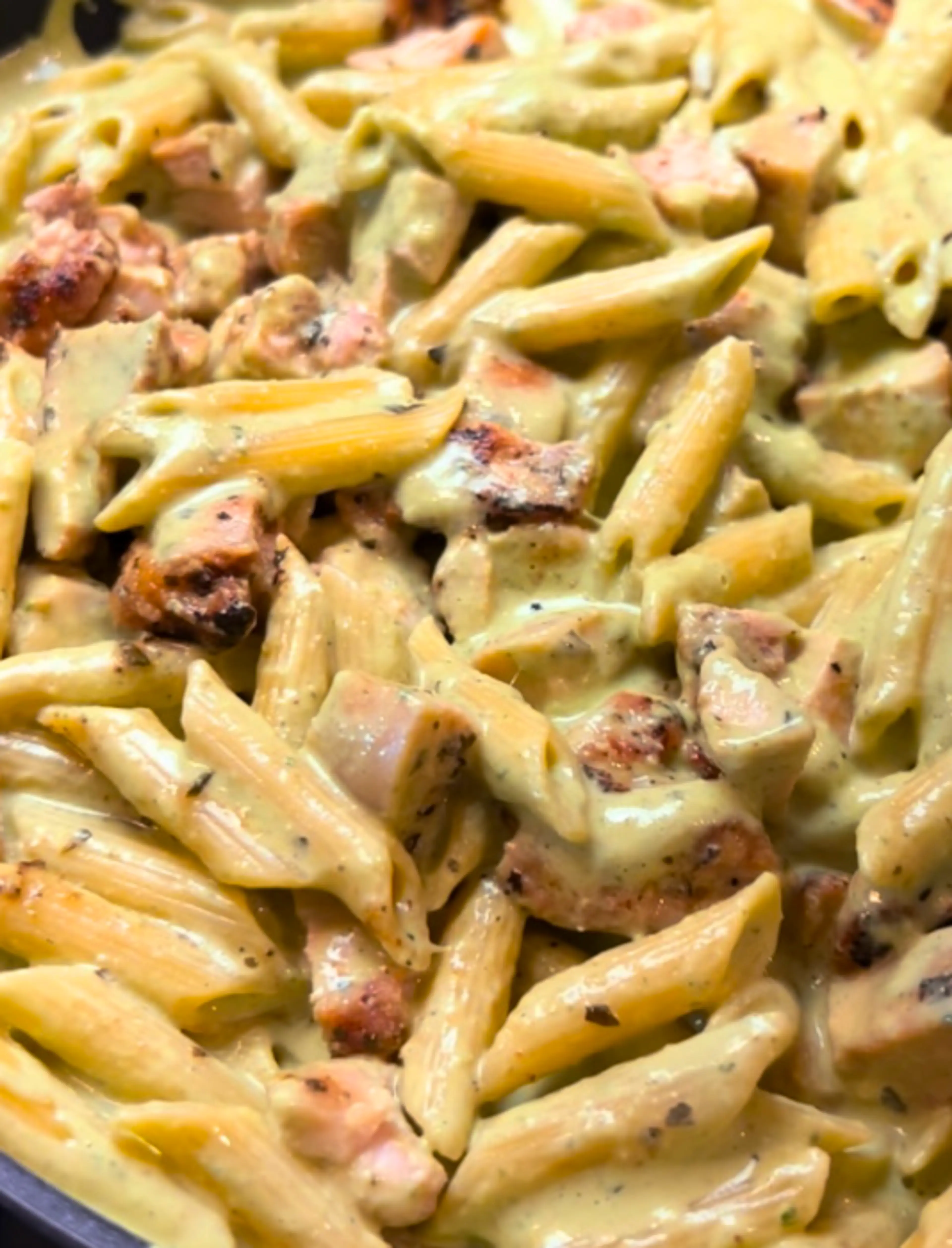 Creamy Chicken Pesto Pasta