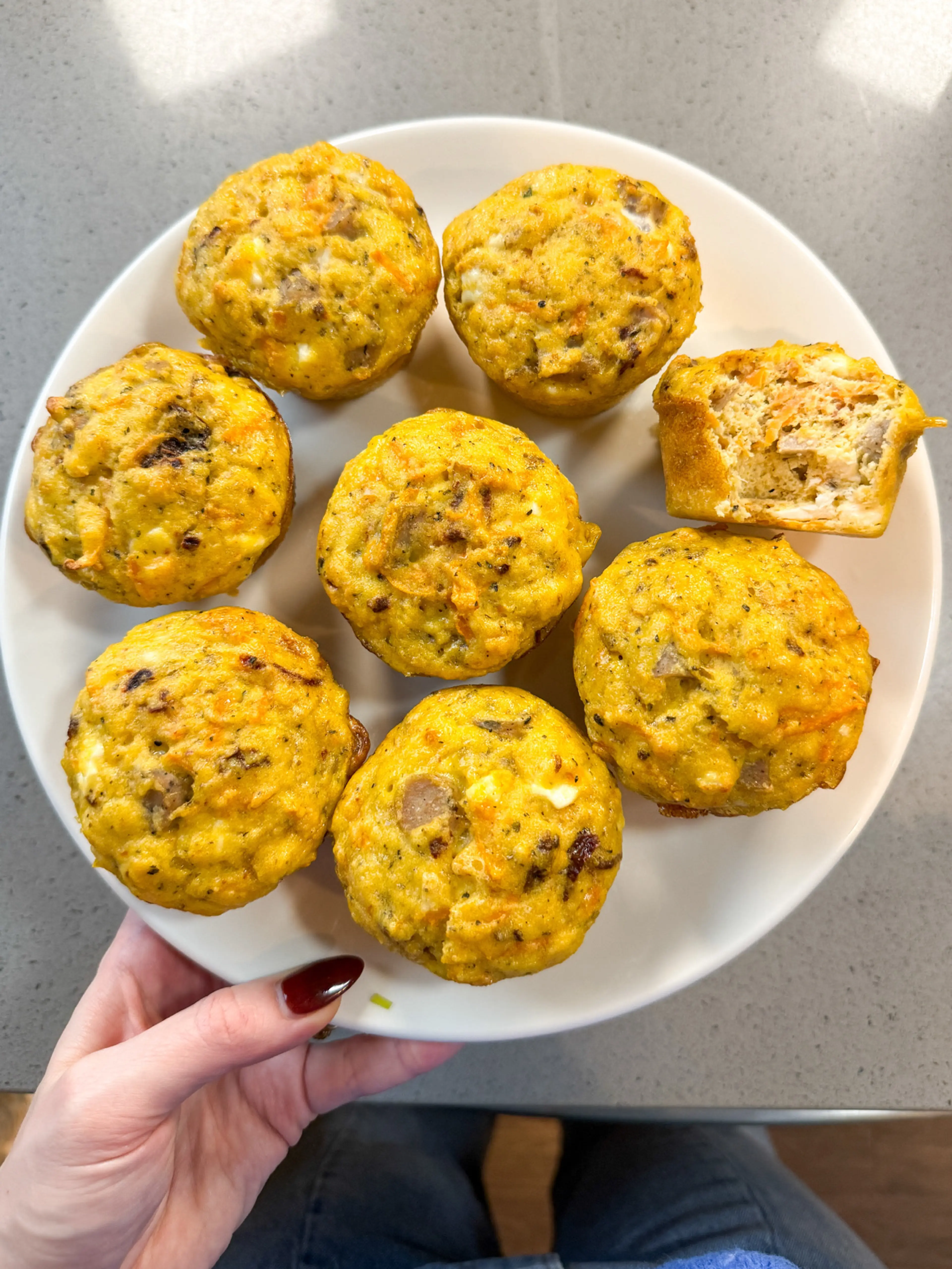SUN-DRIED TOMATO AND FETA SAVORY MUFFINS