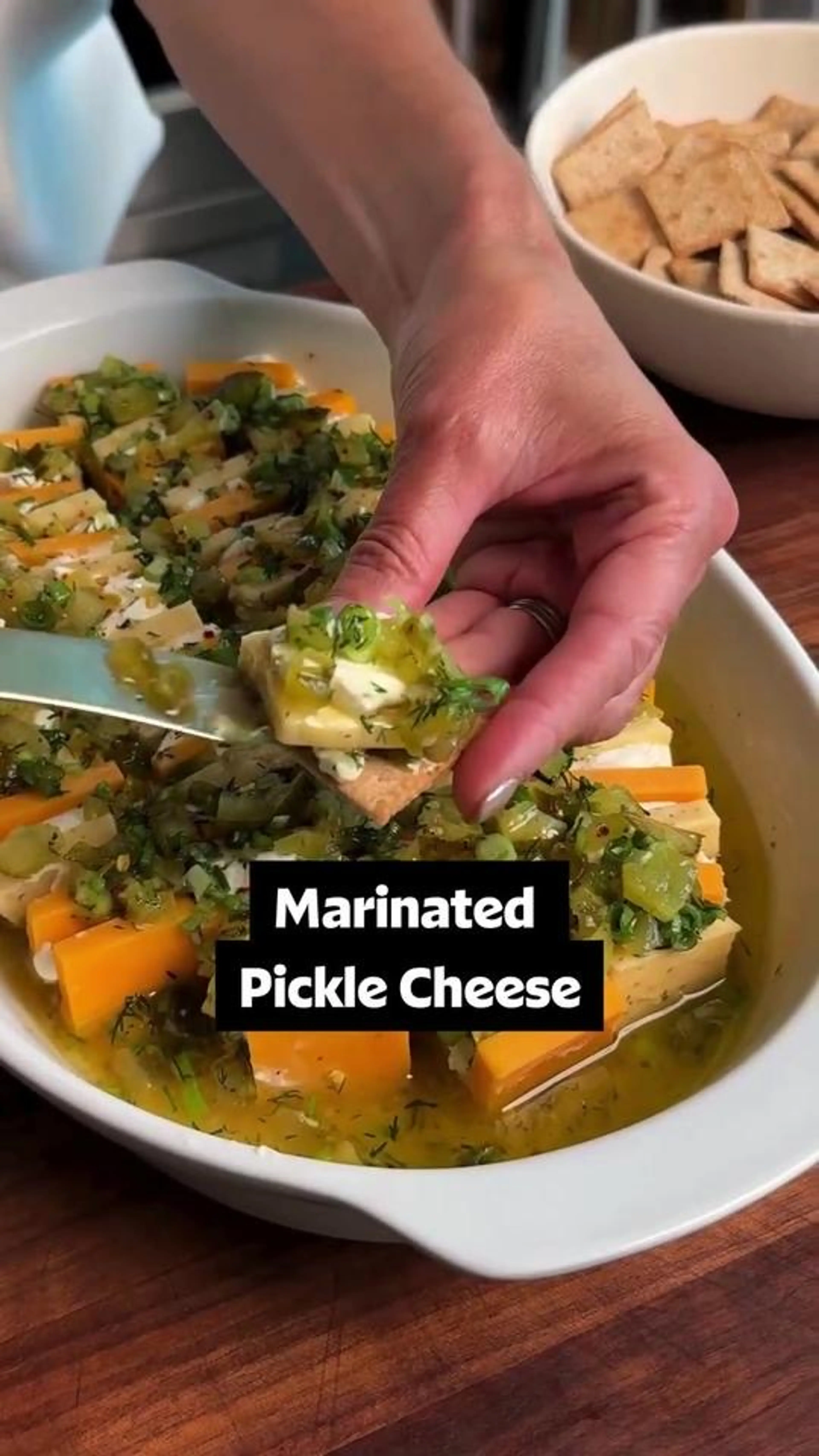 Marinated Pickle Cheese