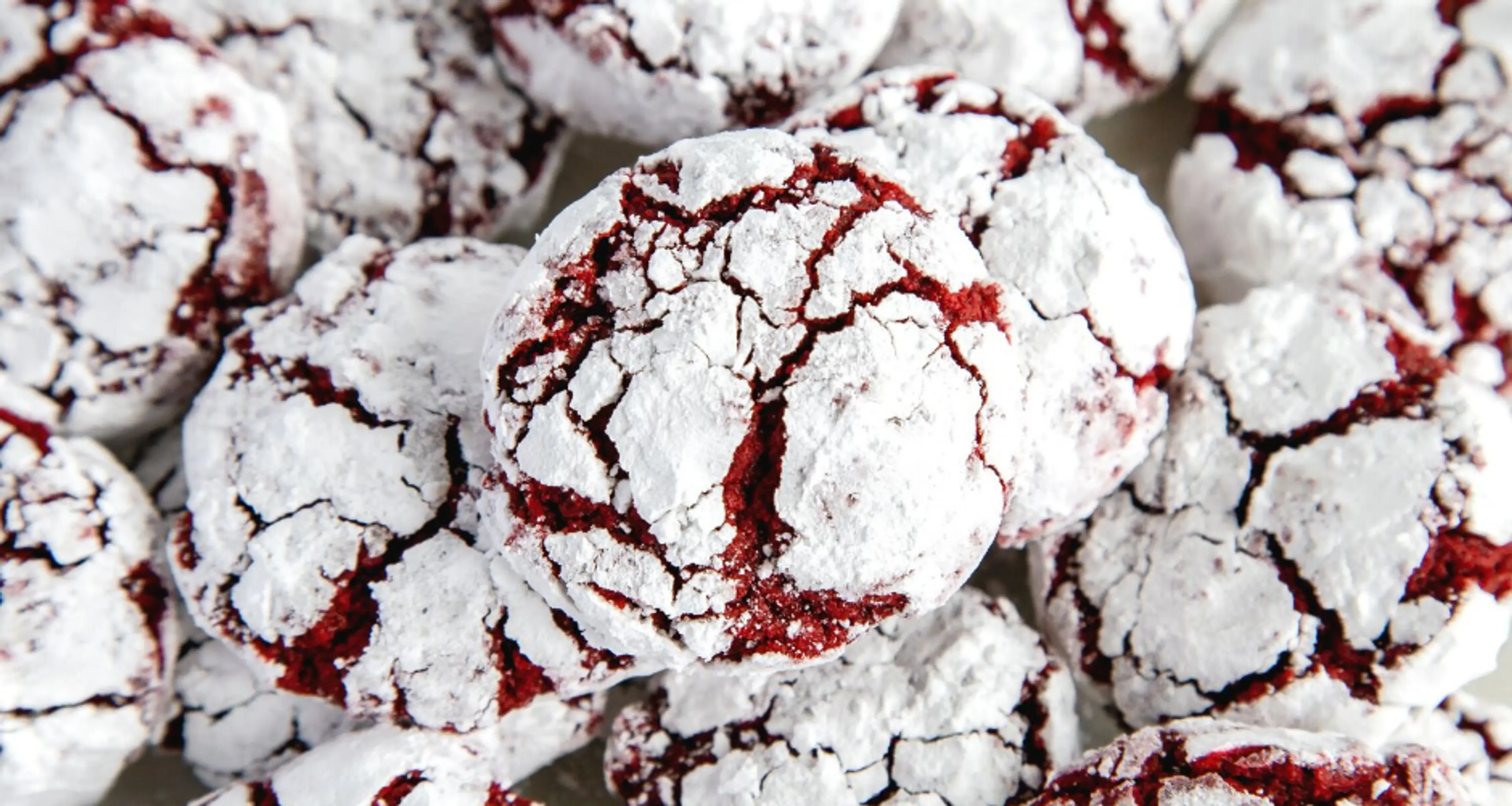 Red Velvet Crinkle Cookies