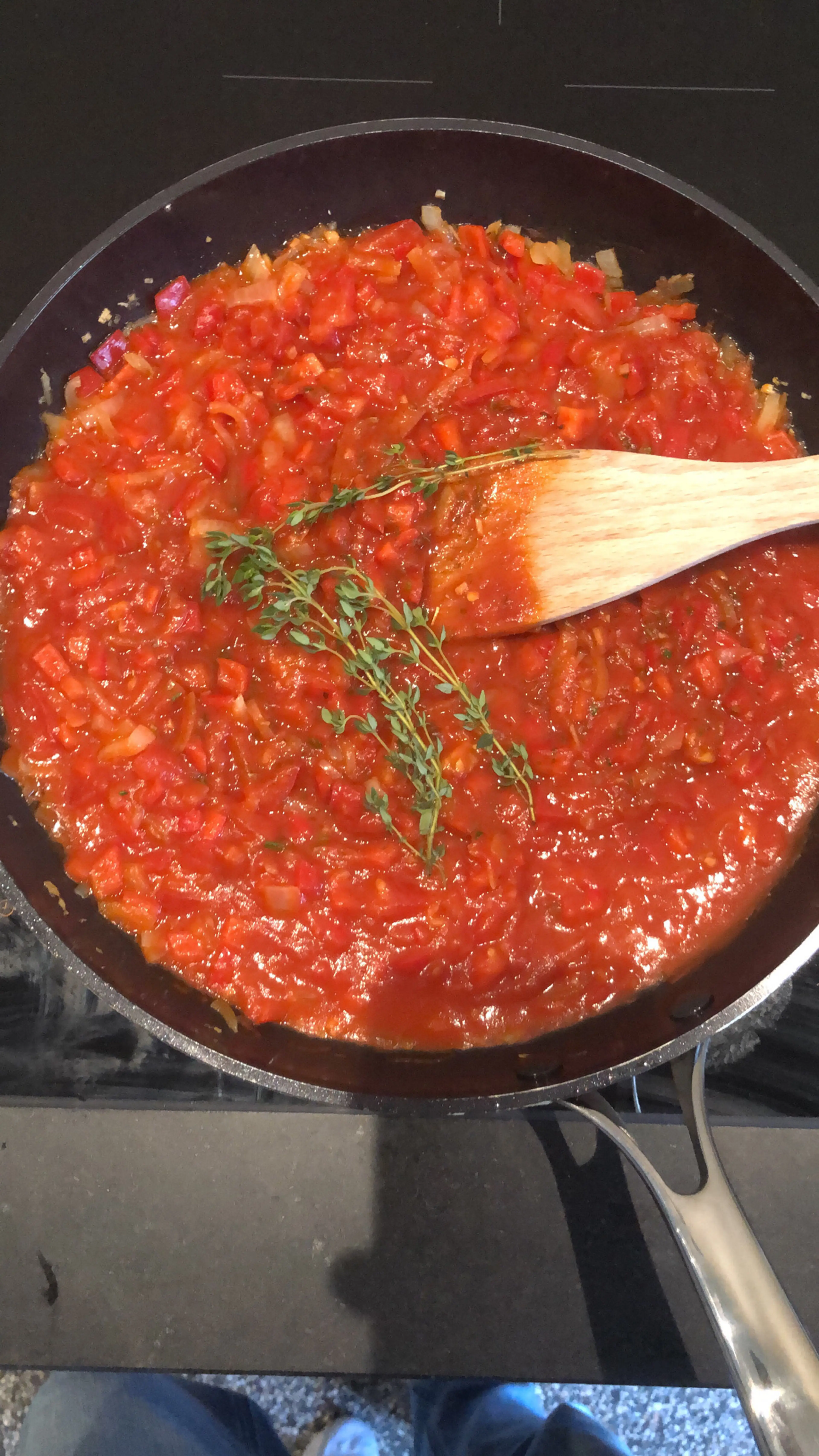 Saus (tomaat & Courgette)