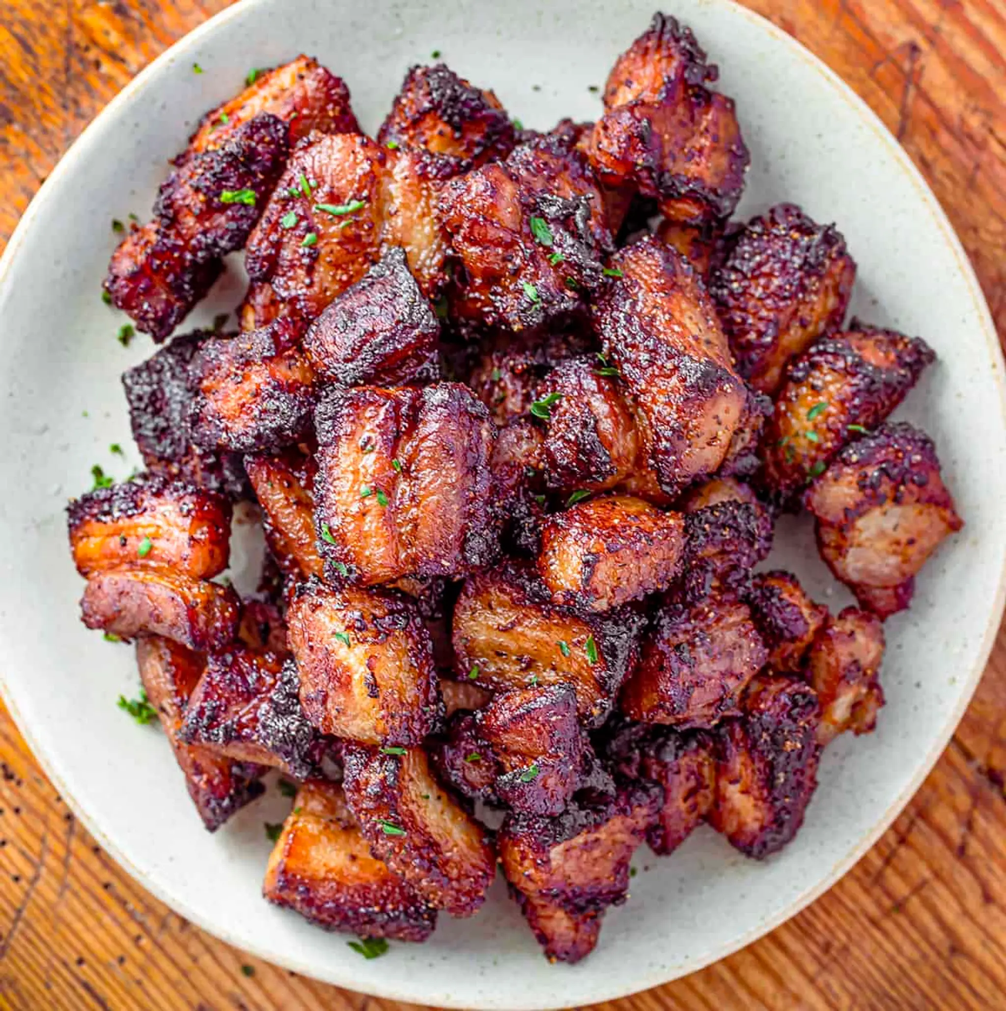 Air Fryer Pork Belly Bites