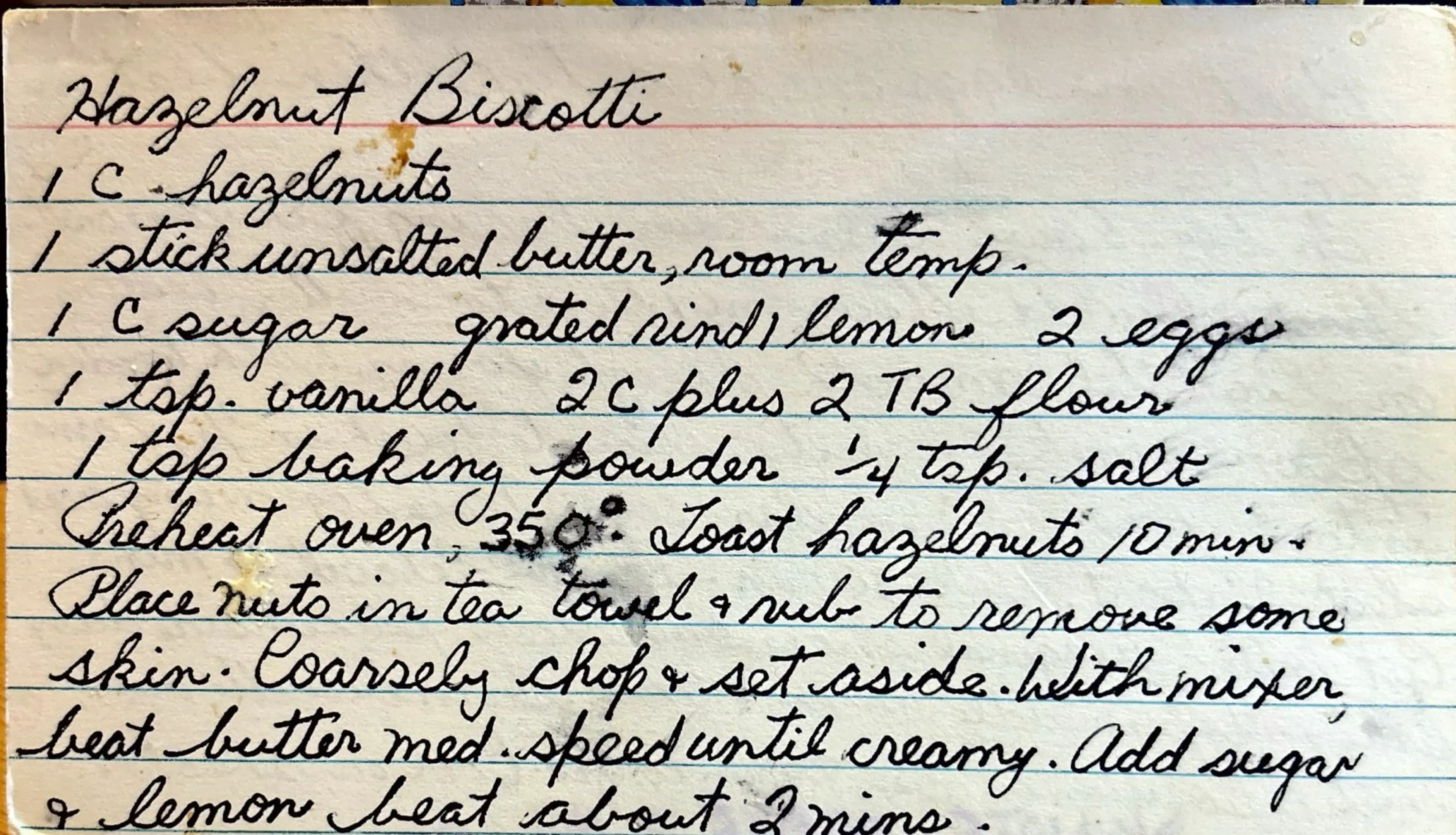 Hazelnut Biscotti