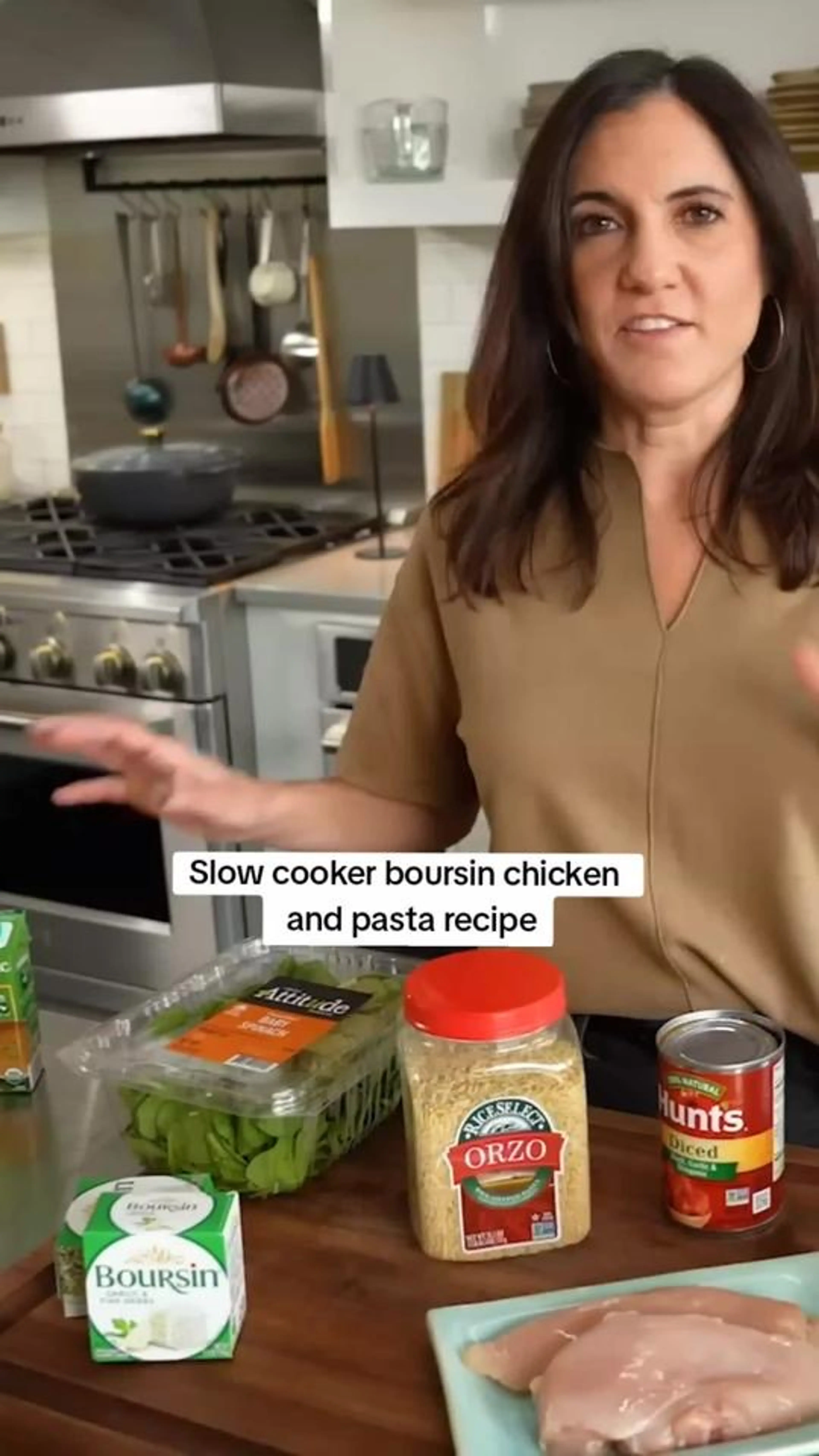 Slow Cooker Boursin Chicken and Pasta Recipe
