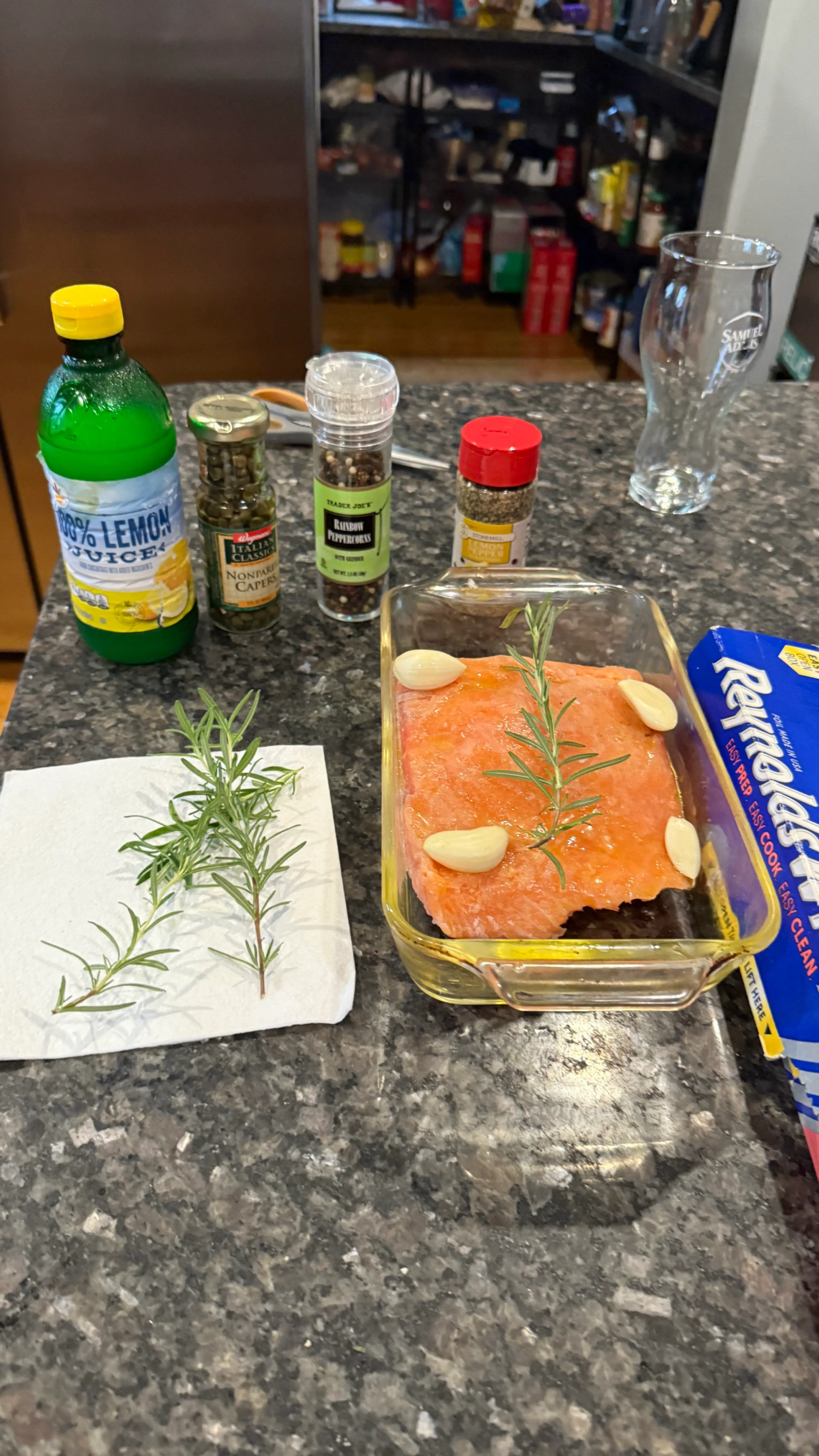 Lemon Garlic Rosemary Salmon