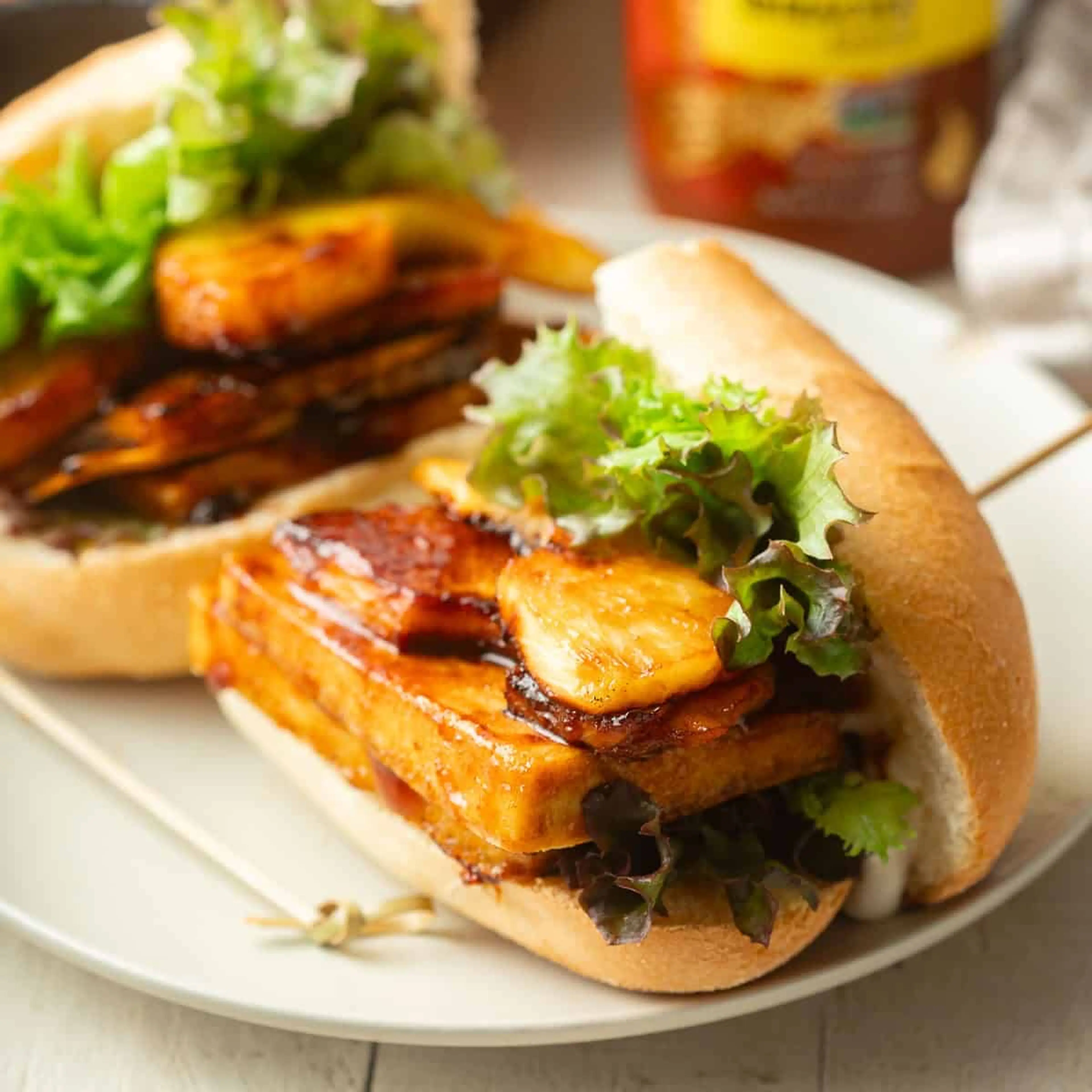 Teriyaki Tofu Sandwiches