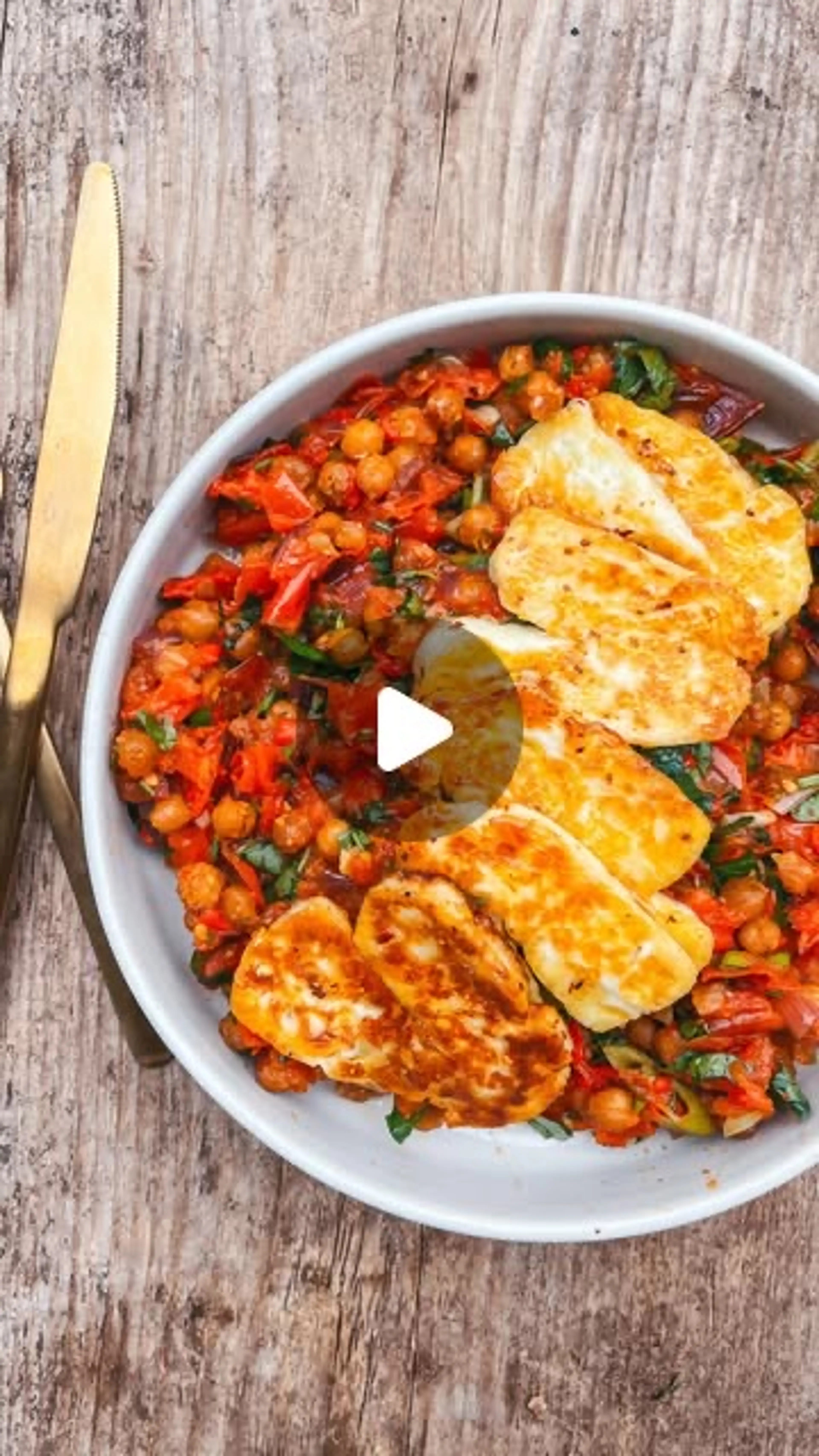 Halloumi Kichererbsen Pan