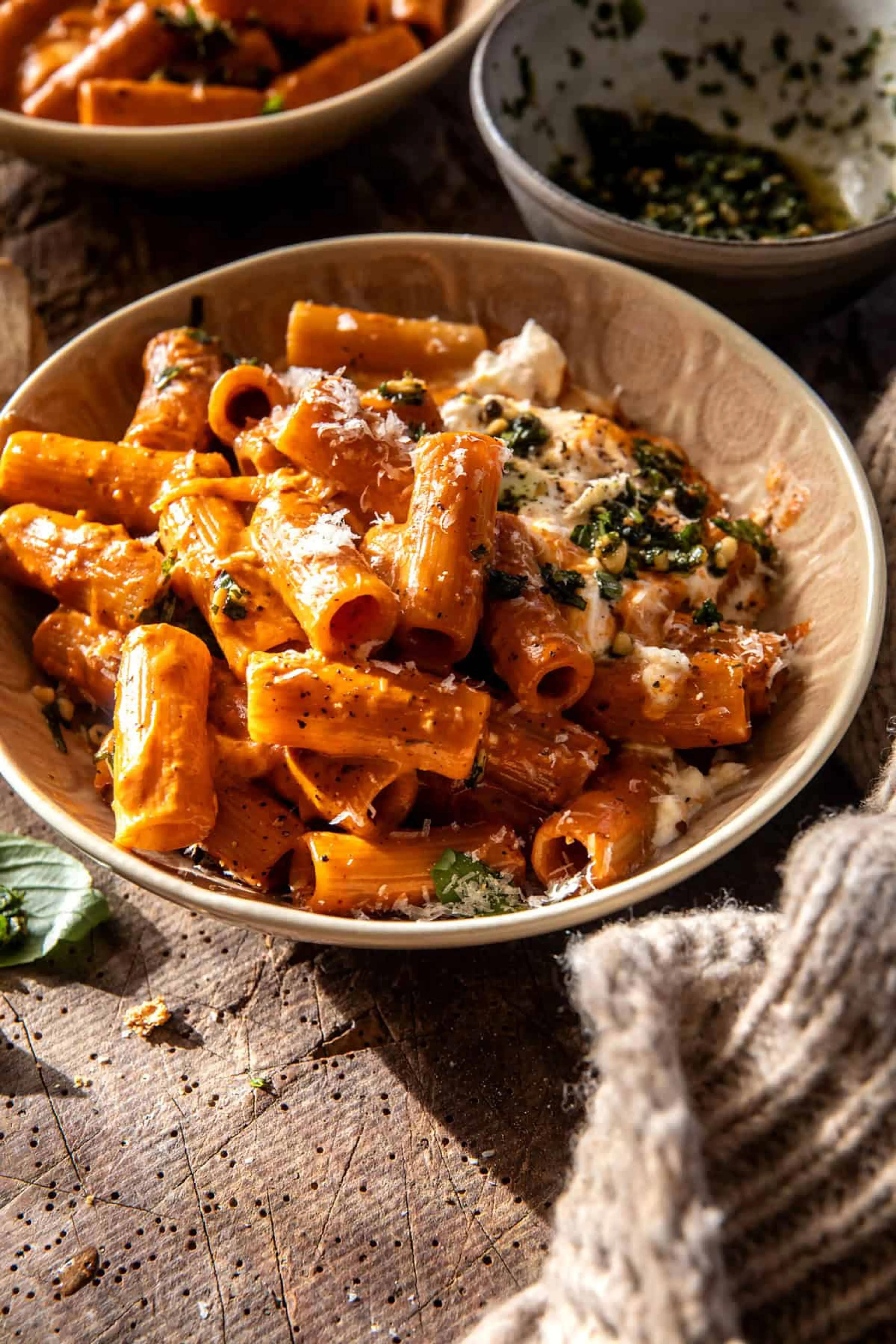 Garlic Butter Alla Vodka with Melty Burrata