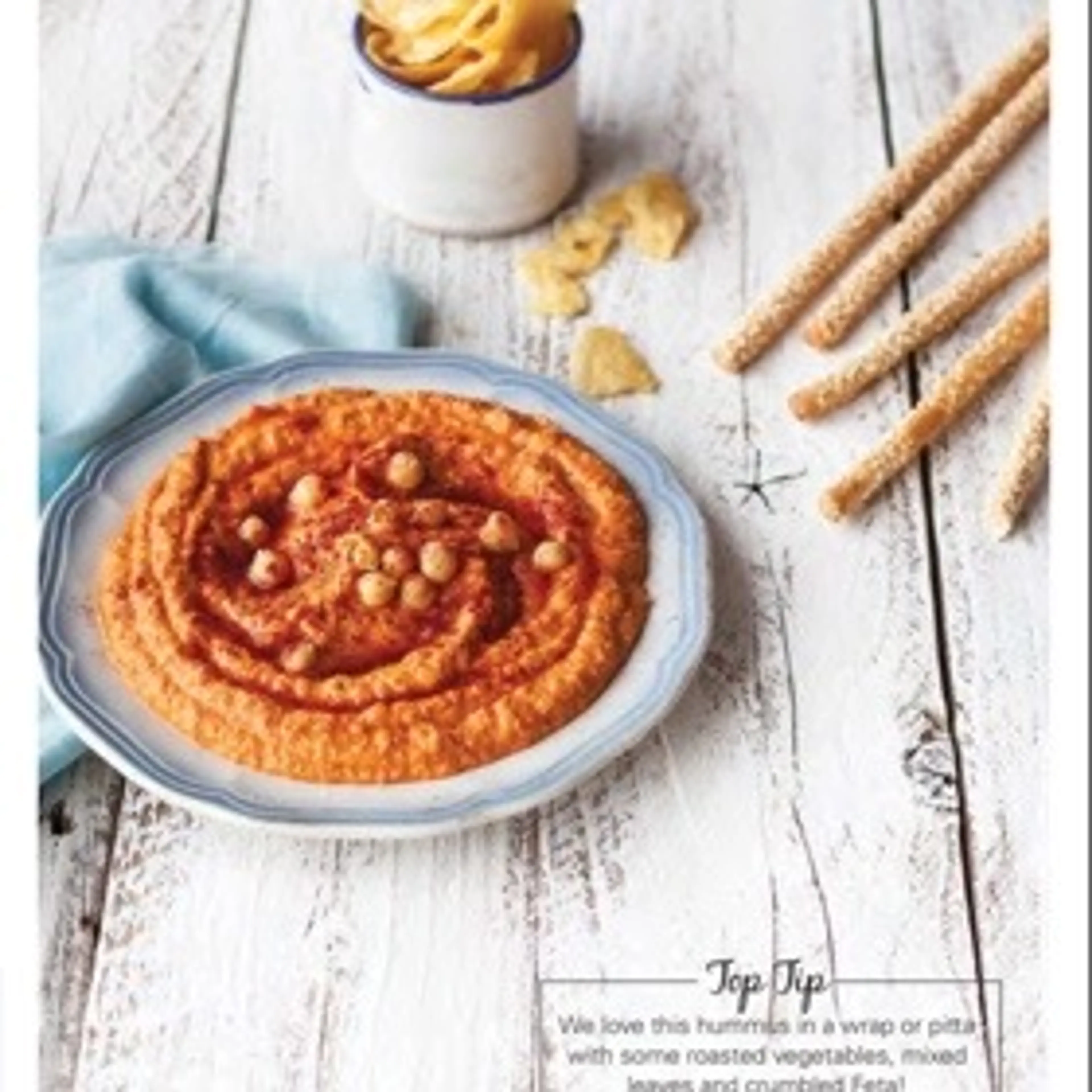 Roasted red pepper hummus
