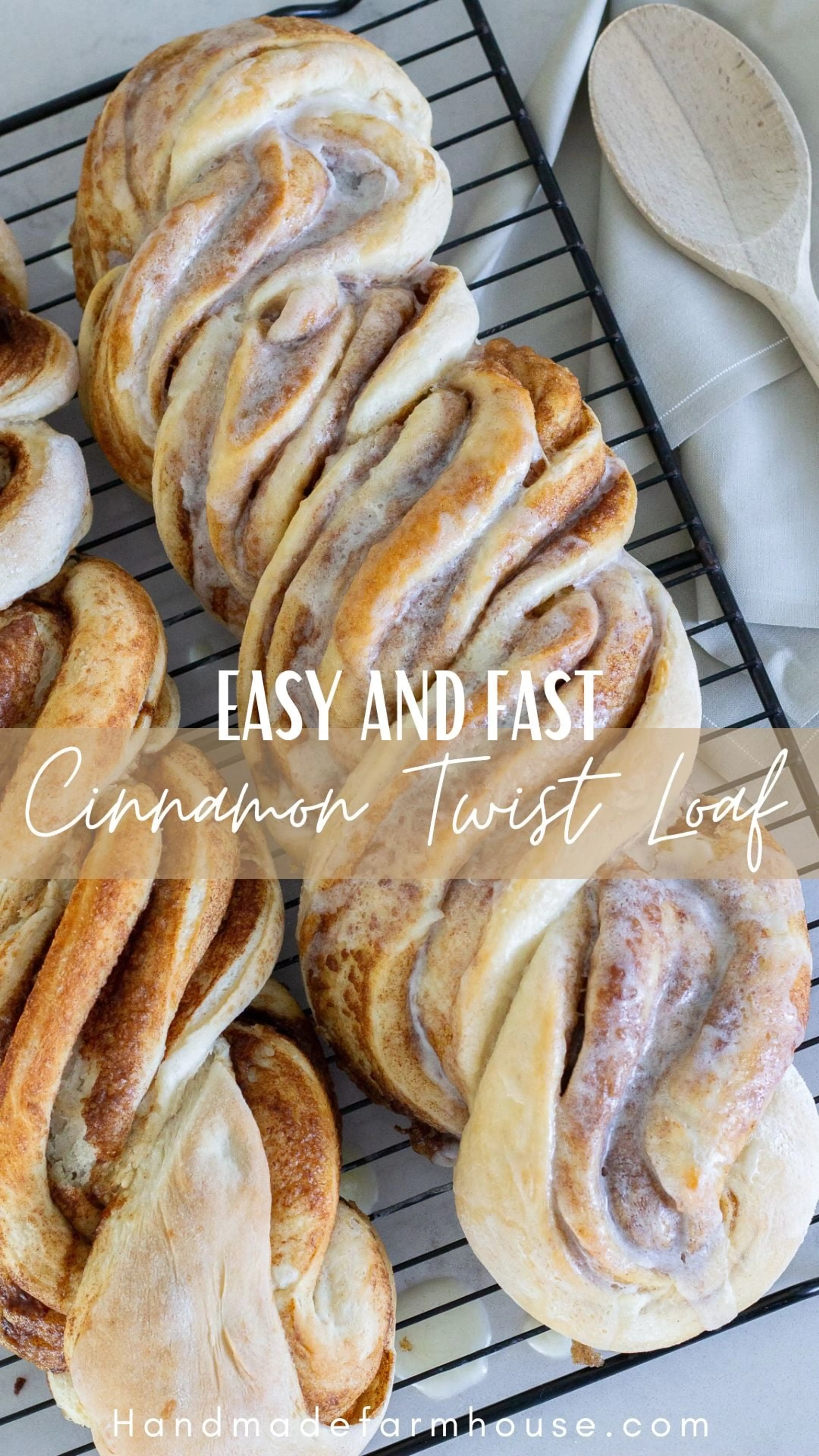 Easy and Fast Cinnamon Twist Loaf