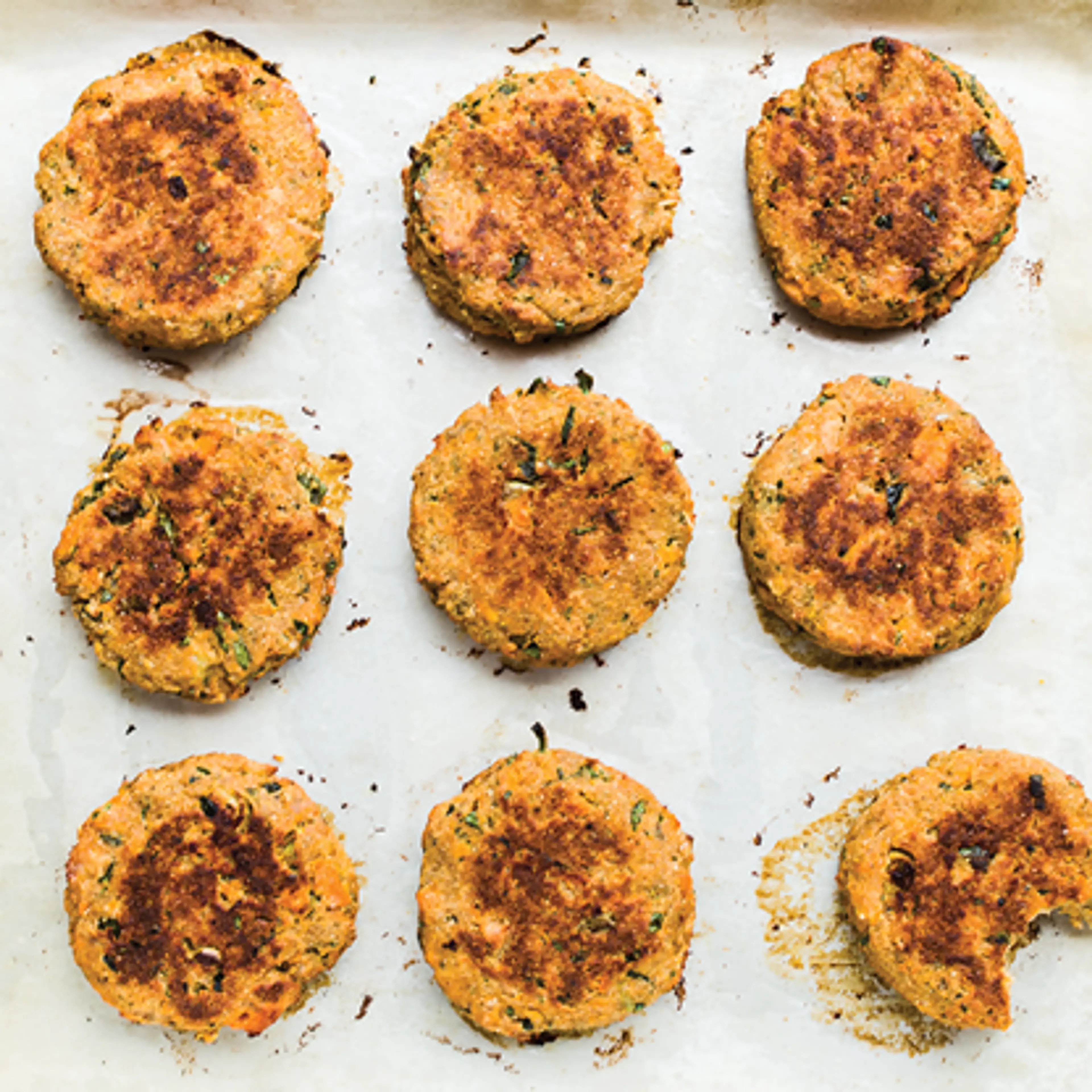 Oven-Fried Salmon Cakes from Well Fed 2