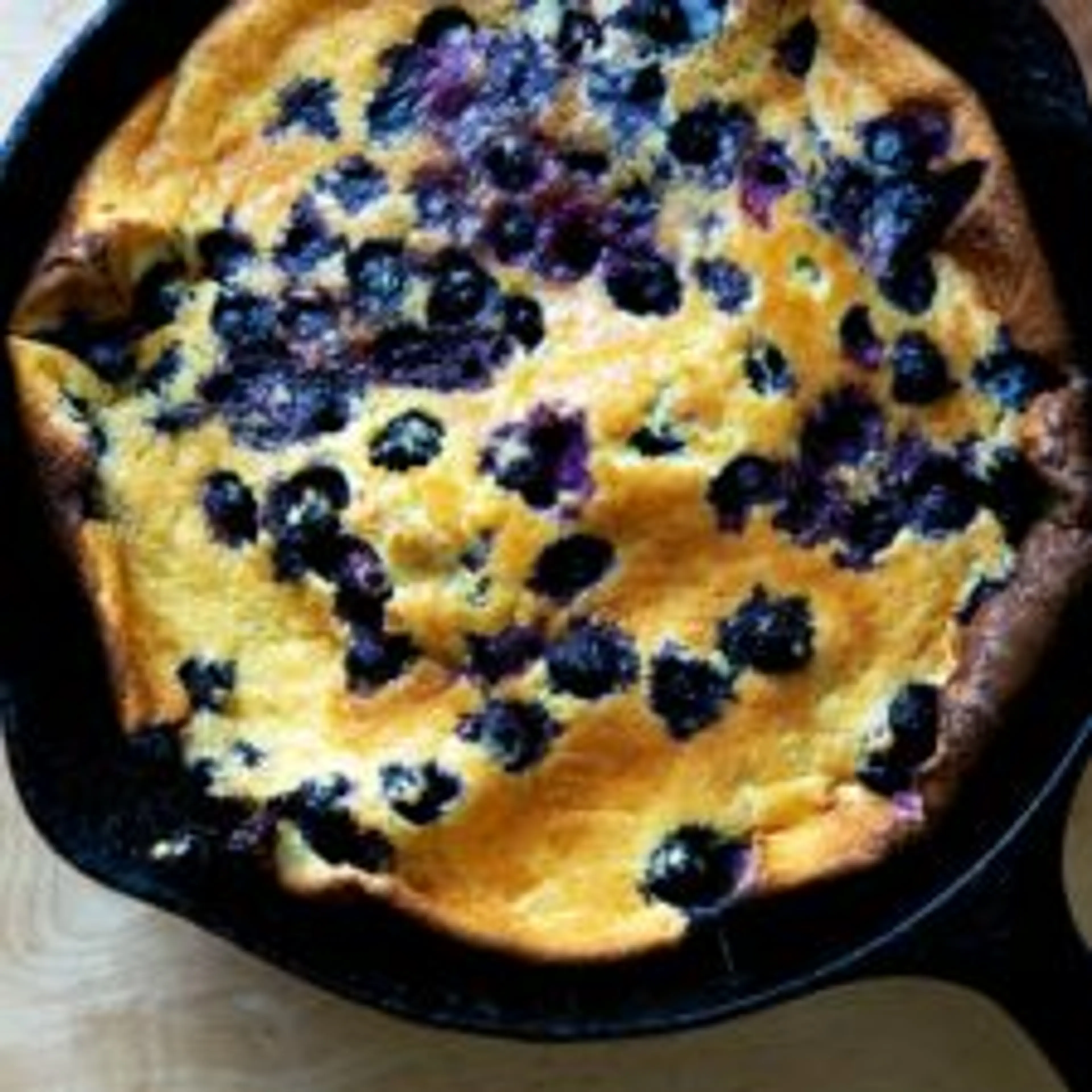 Fresh Lemon-Blueberry Dutch Baby