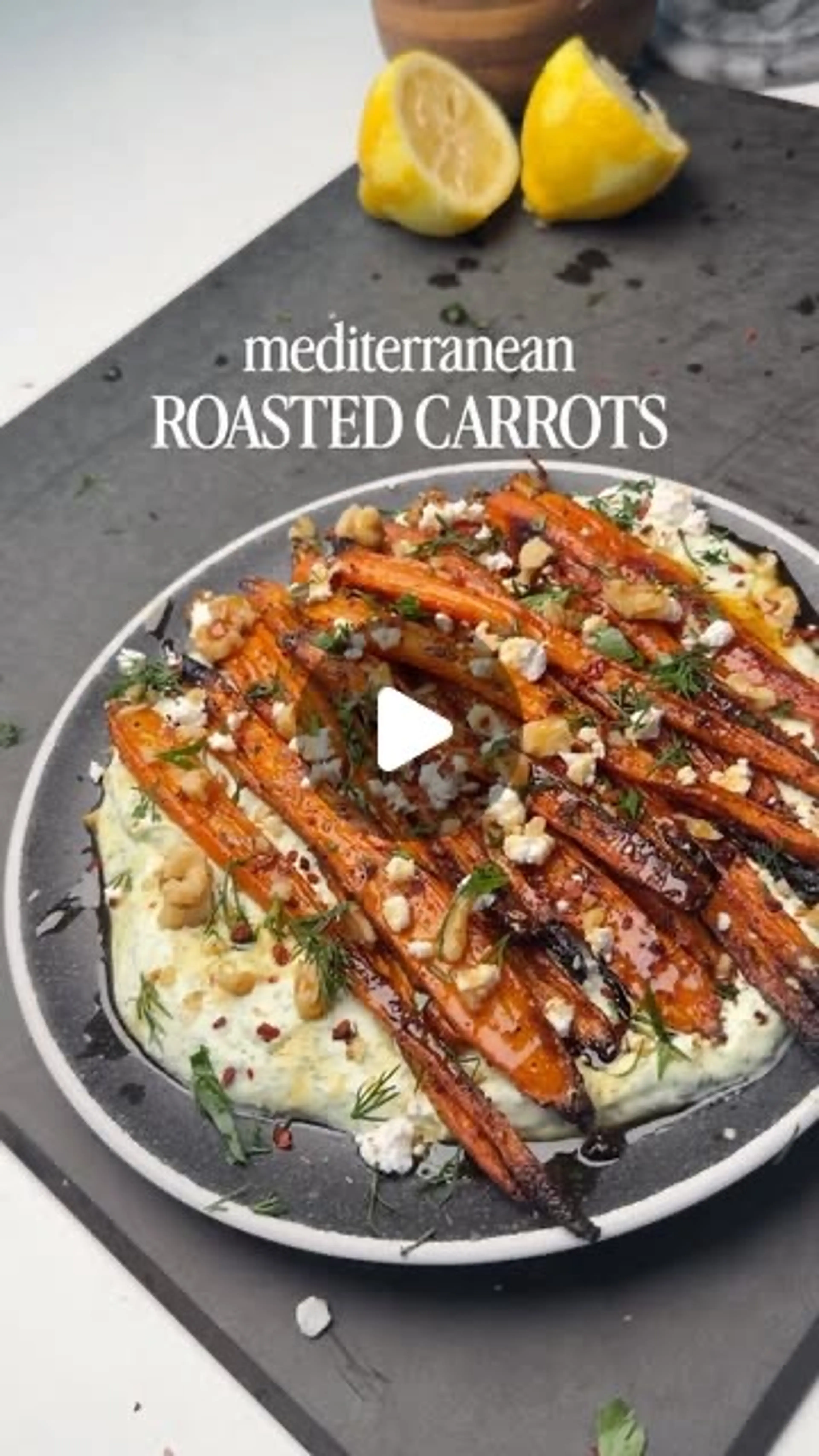 Mediterranean Roasted Carrots