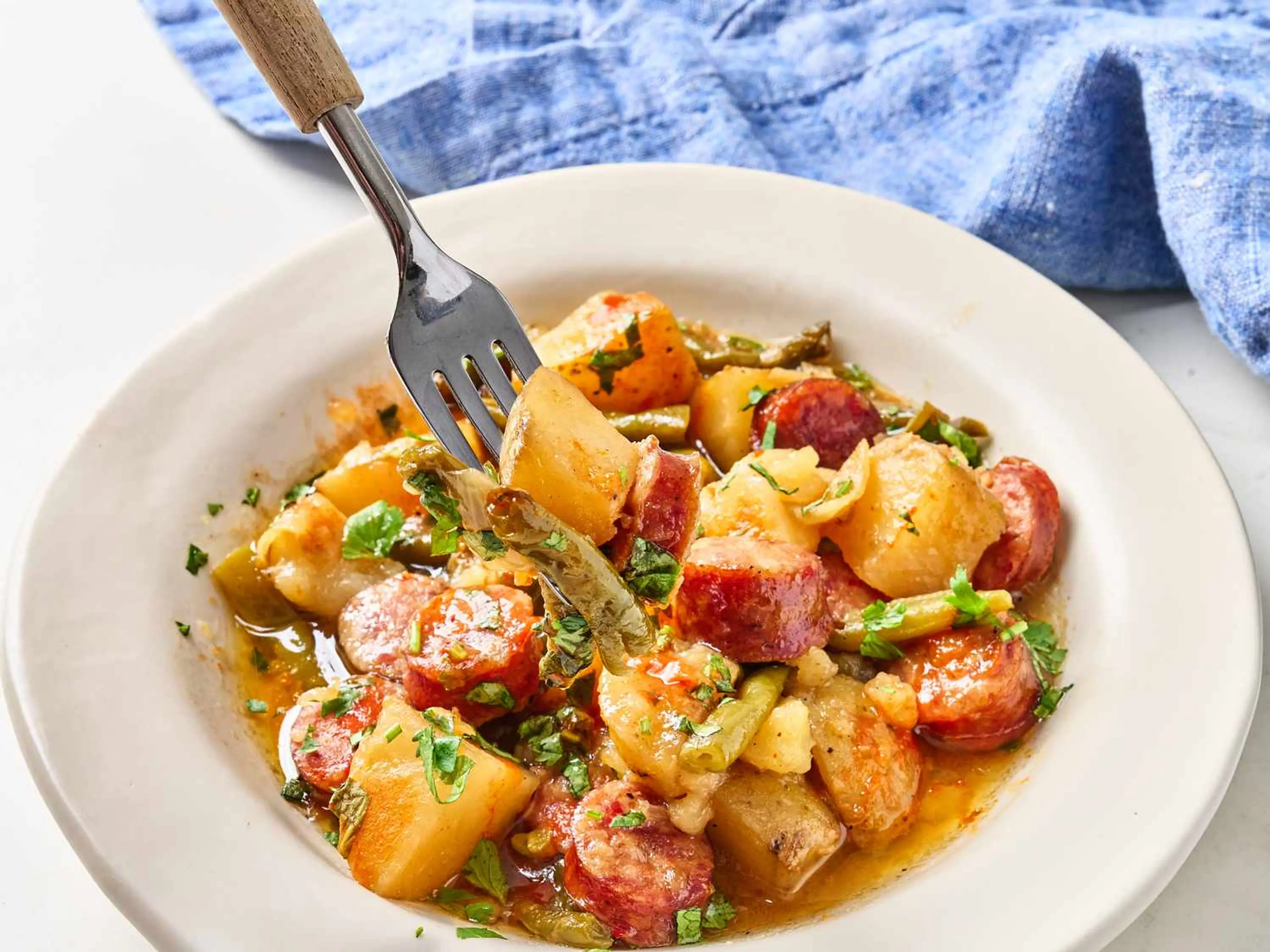 Swamp Potatoes and Sausage