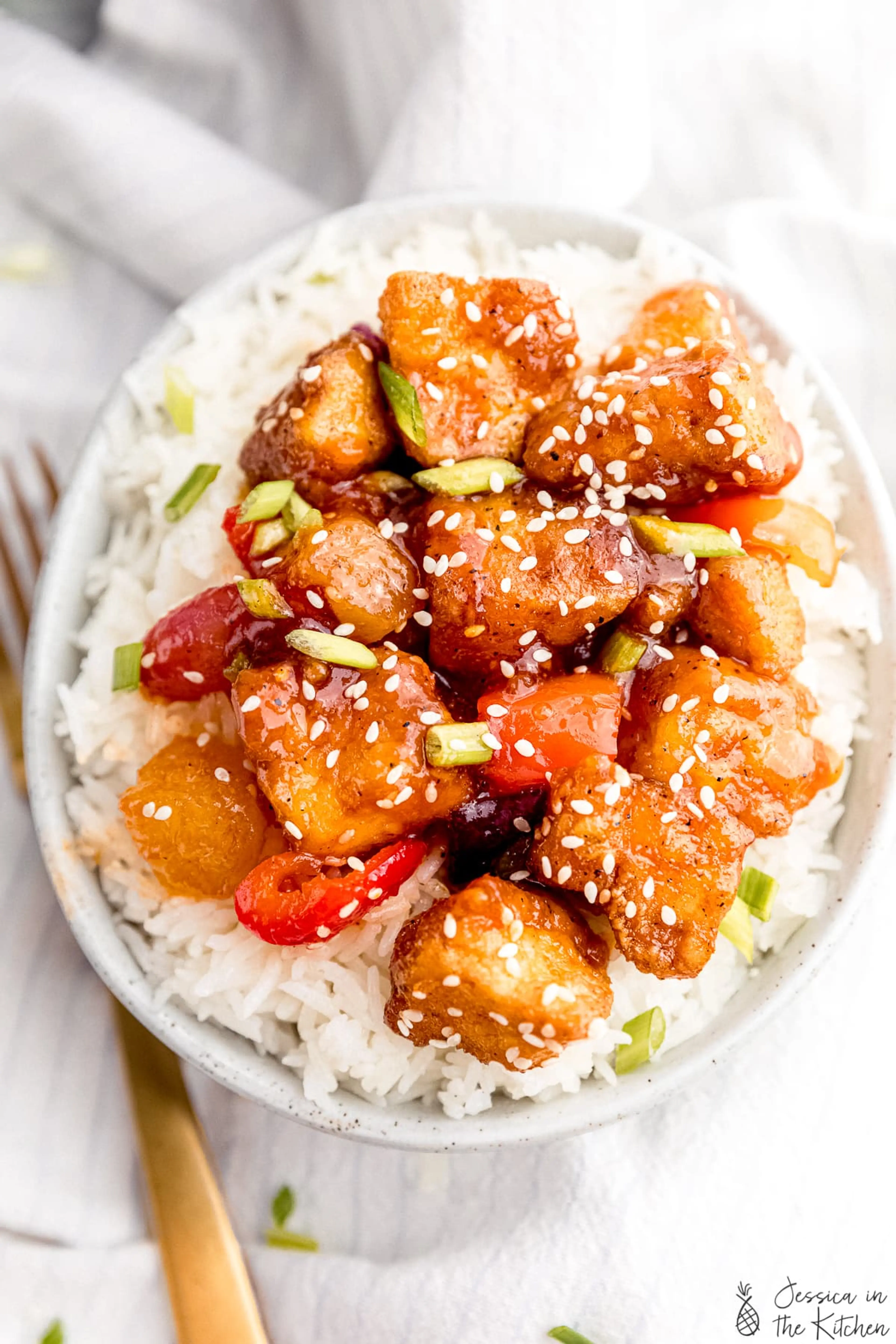 Sweet and Sour Tofu Recipe (Vegan)