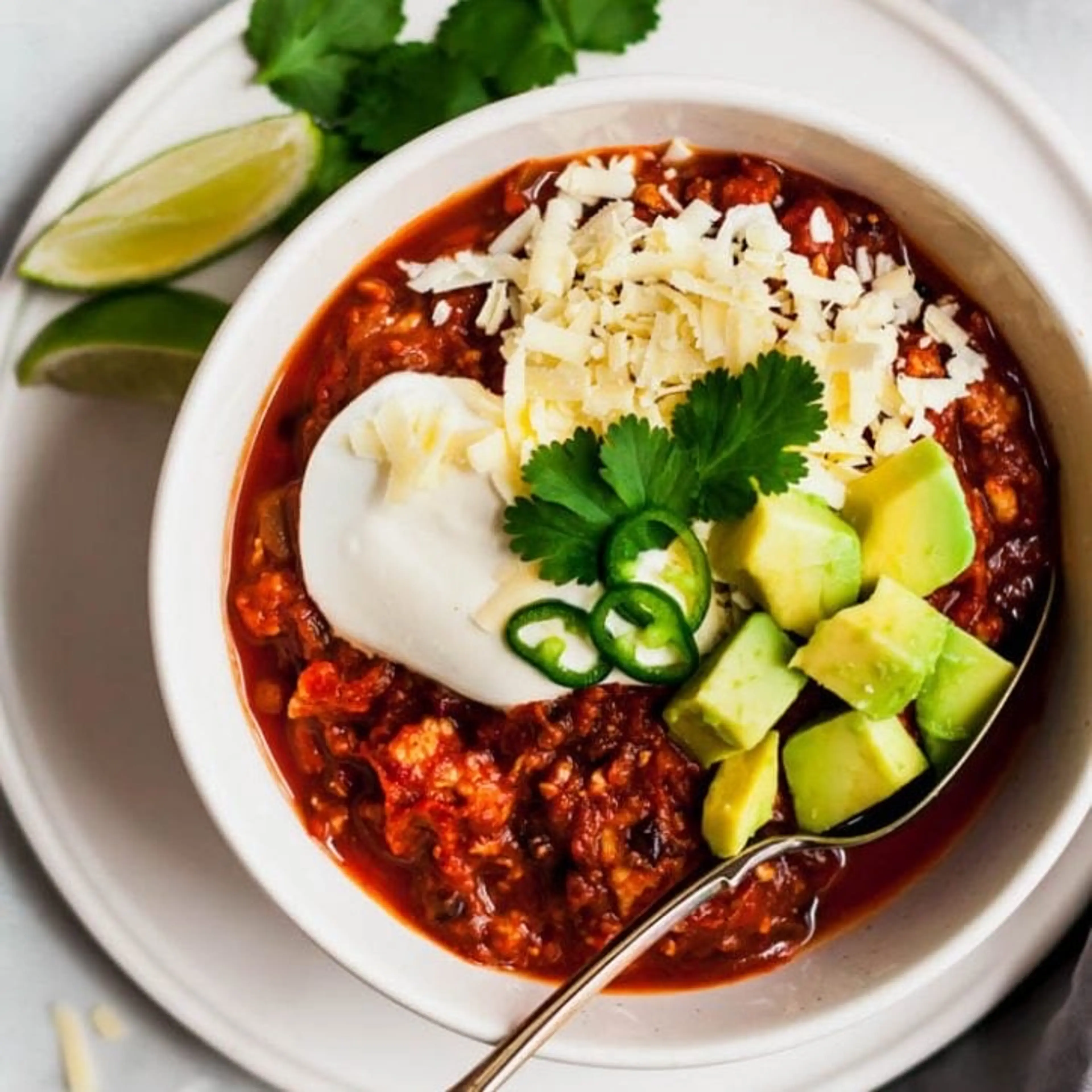 Slow Cooker Black Bean Pumpkin Turkey Chili