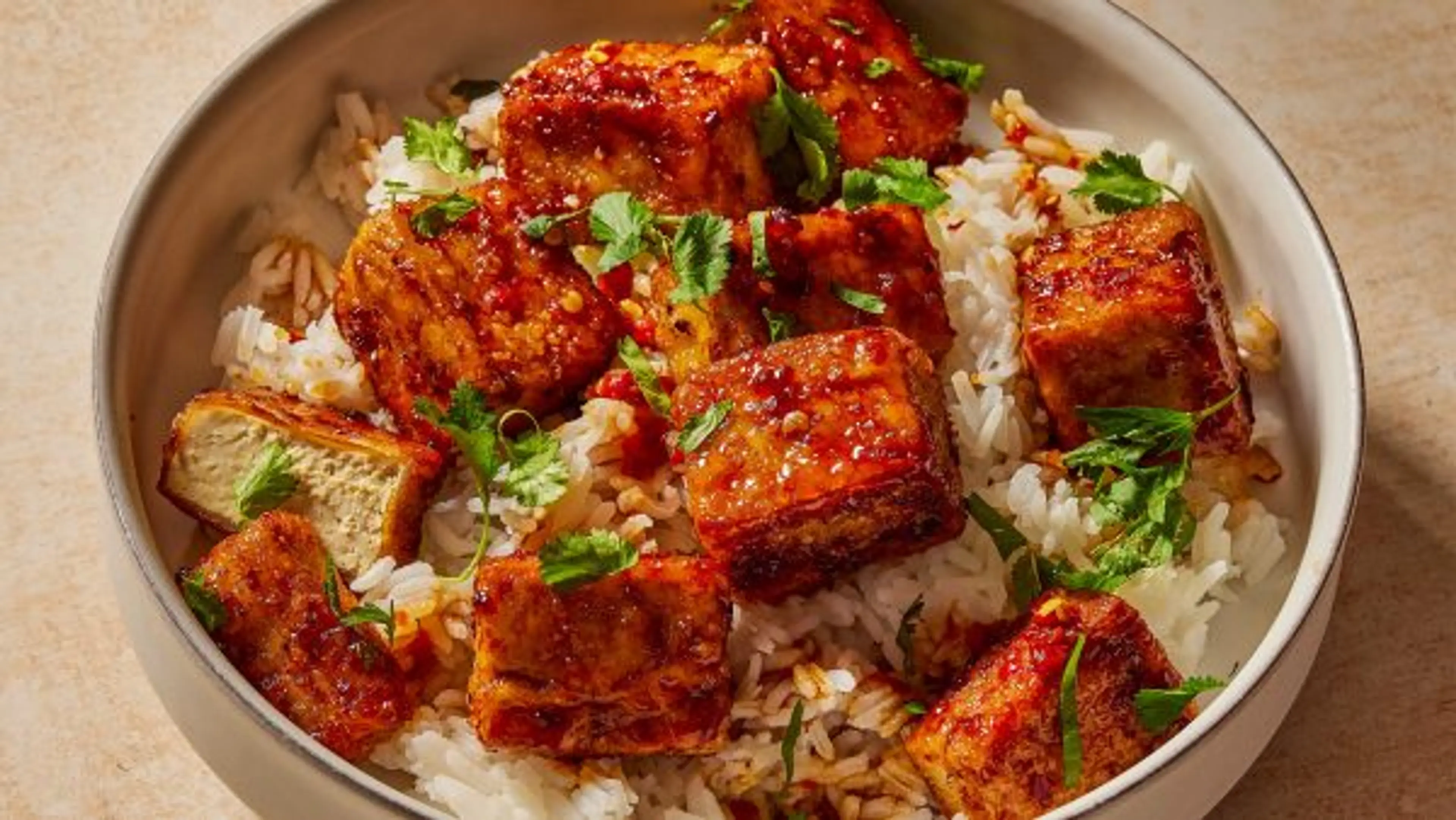 Chili-Garlic Glazed Tofu