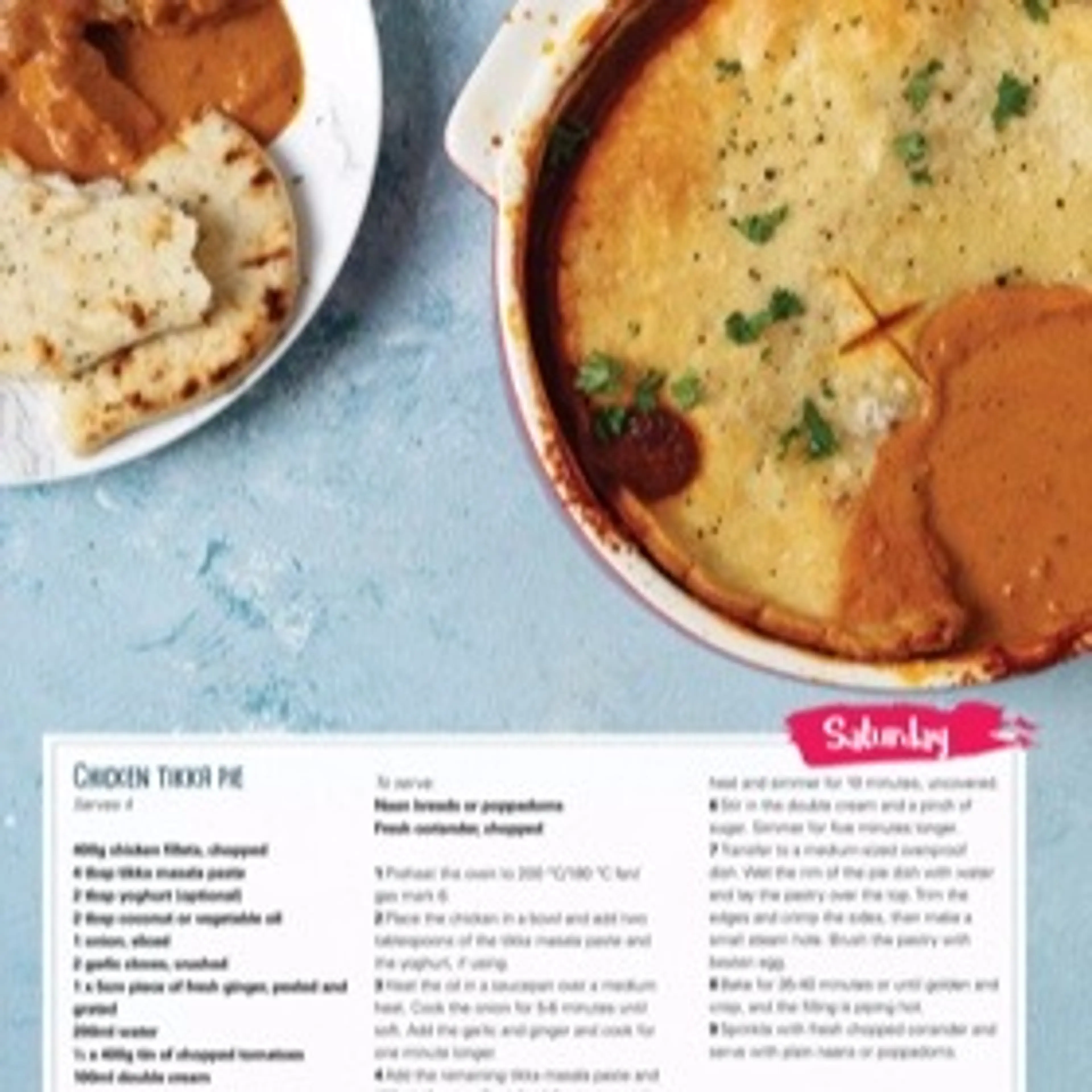 CHICKEN TIKKA PIE