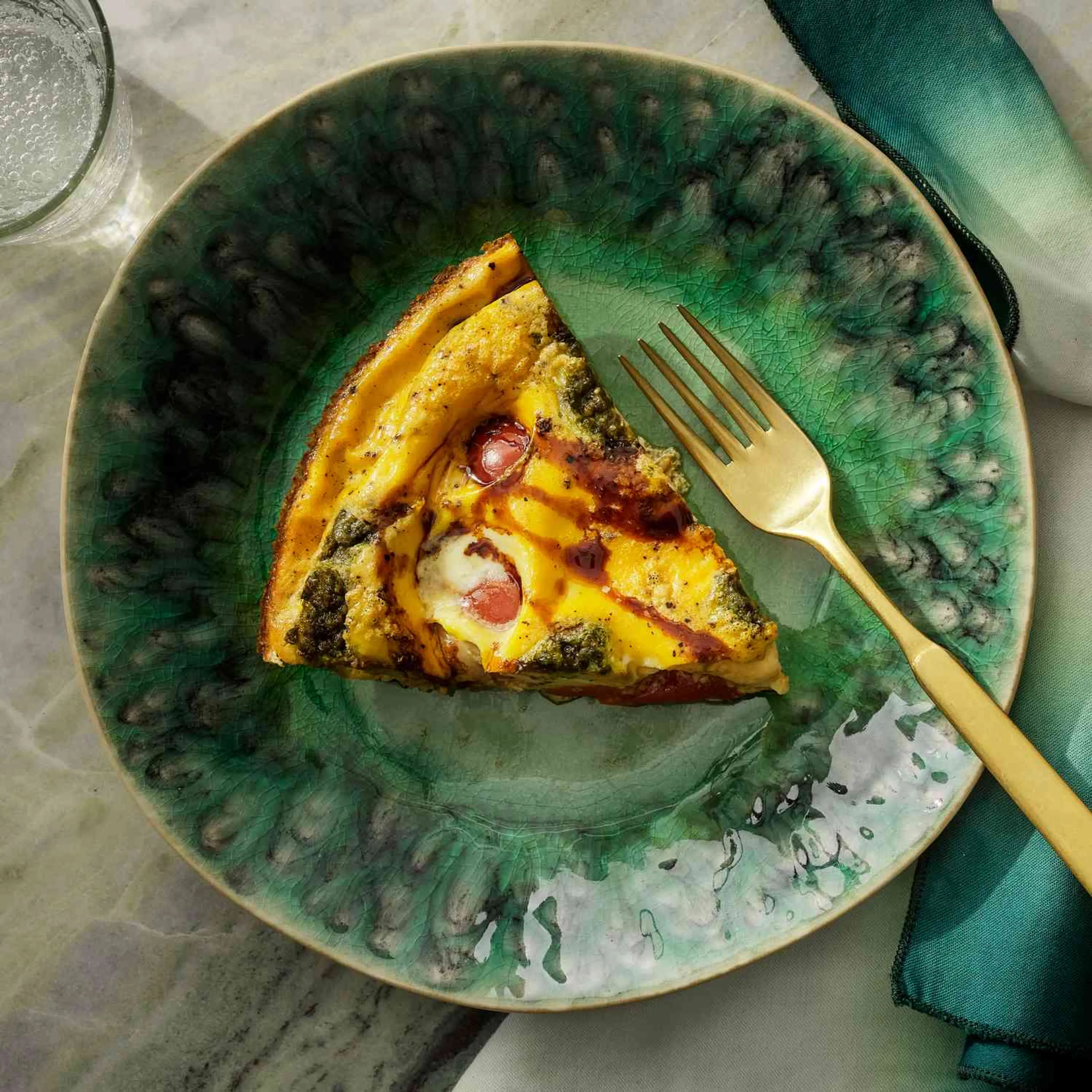 Crustless Caprese Quiche