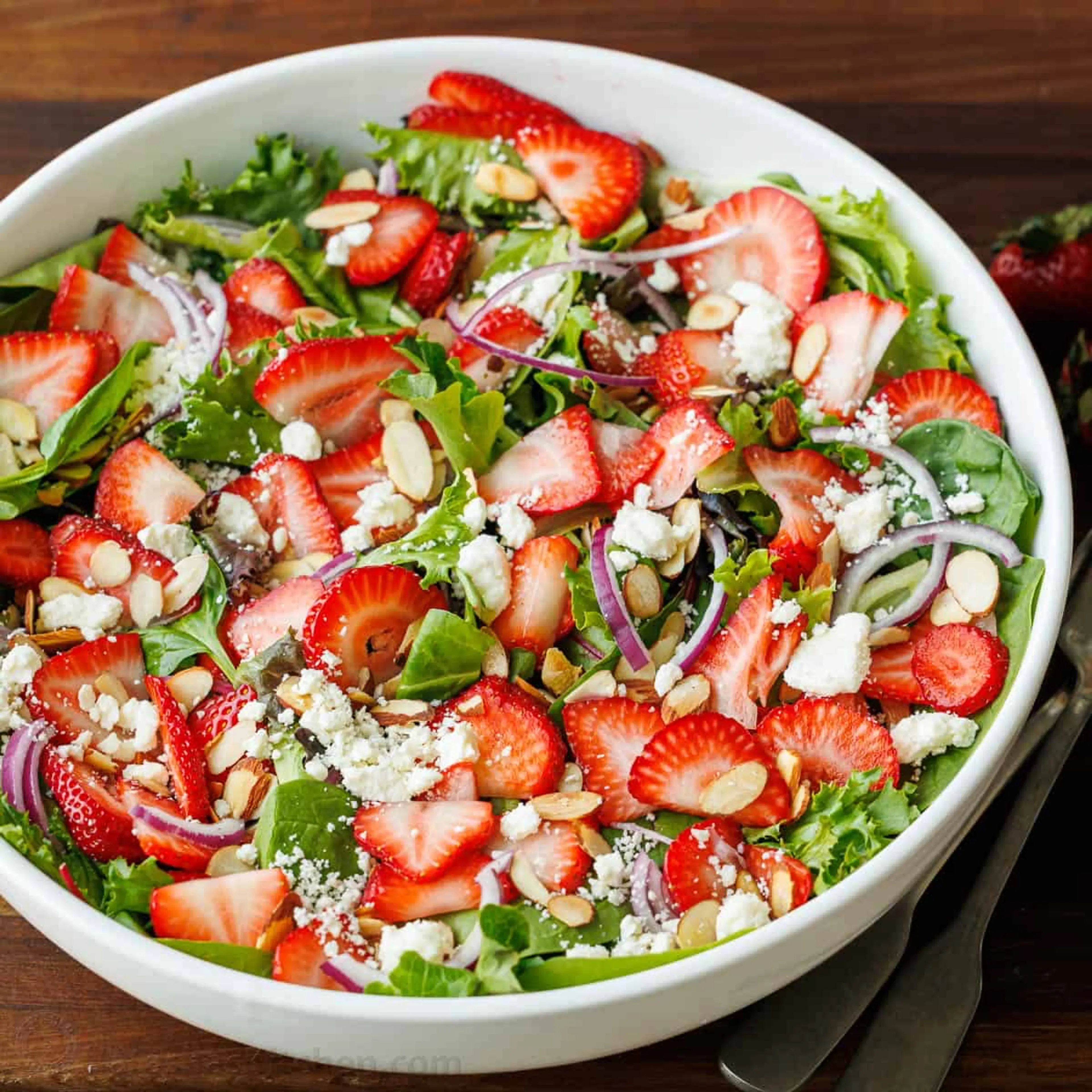 Strawberry Salad with Honey Vinaigrette