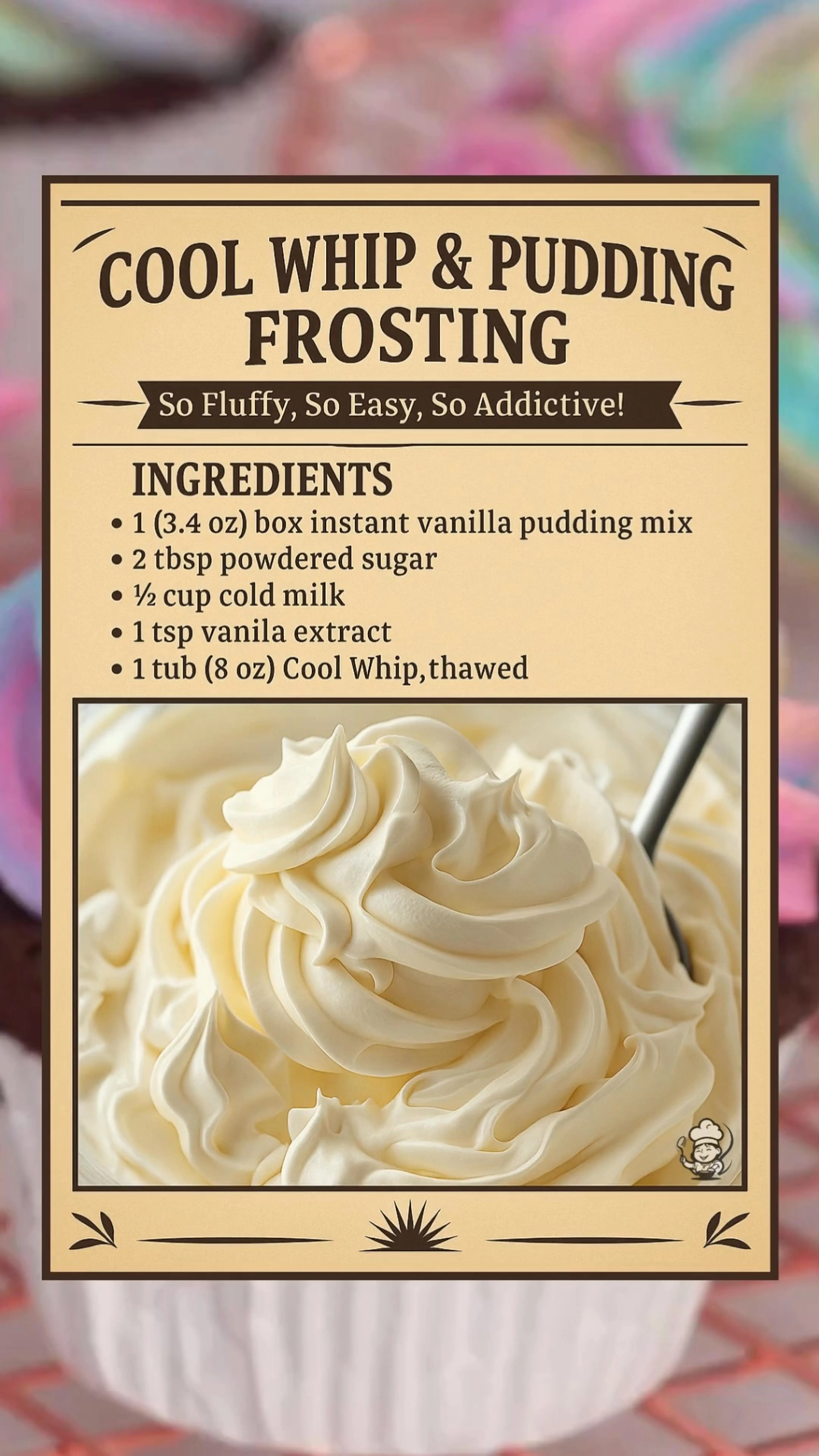Cool Whip & Pudding Frosting—so Fluffy, So Easy, So Addictiv