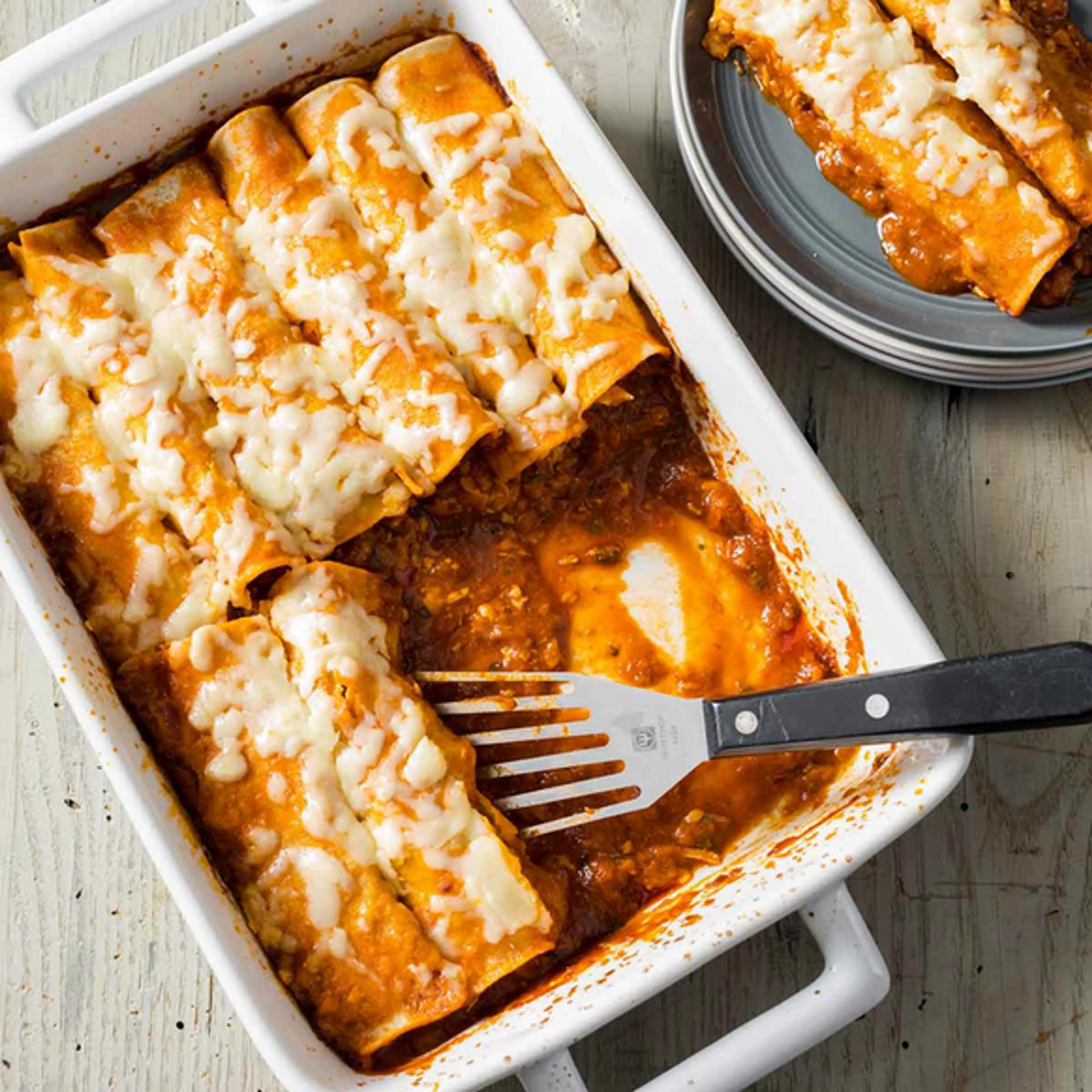 Lighter Side Chicken Enchiladas