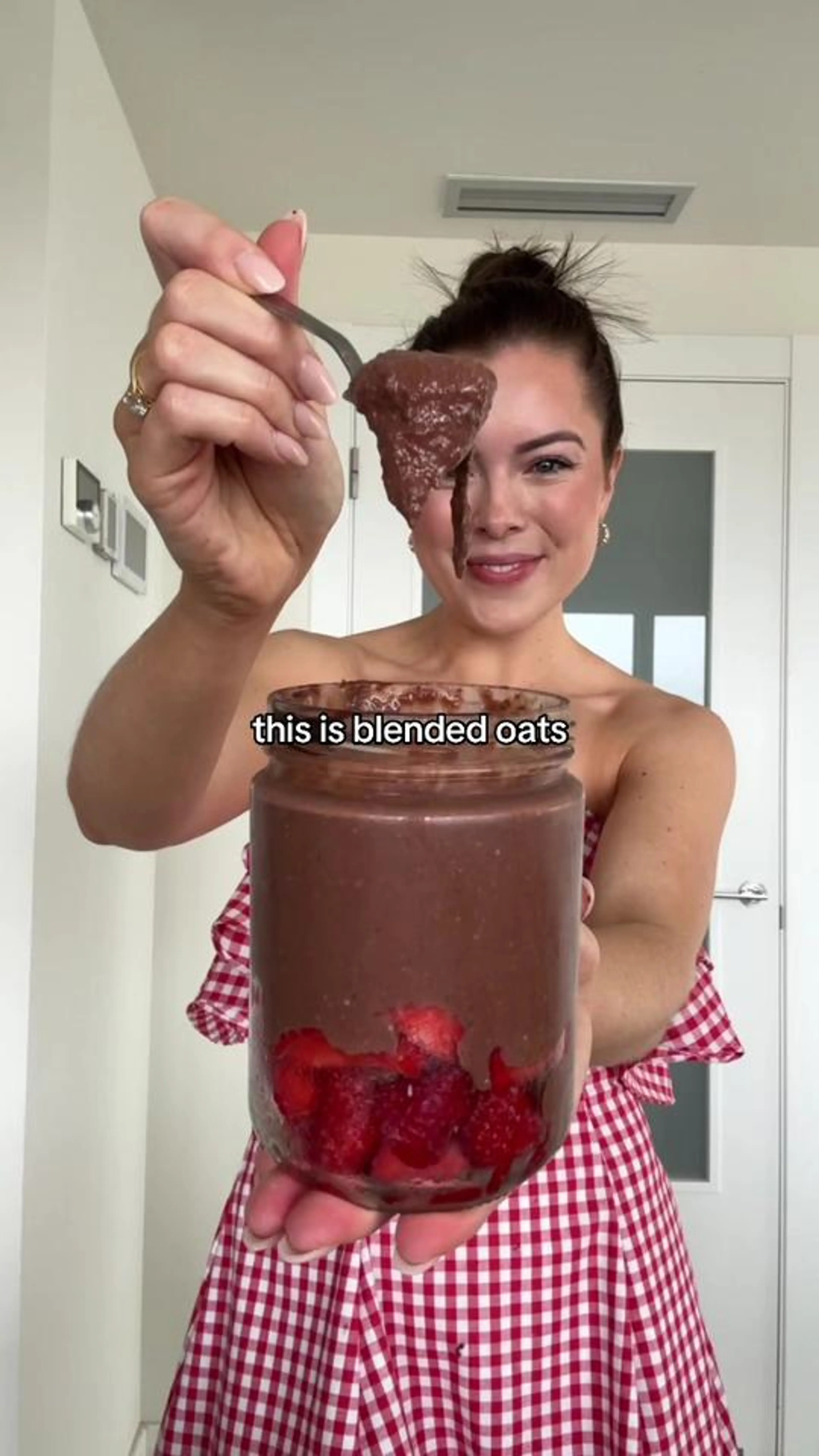 Choc “pudding” Blended Oats