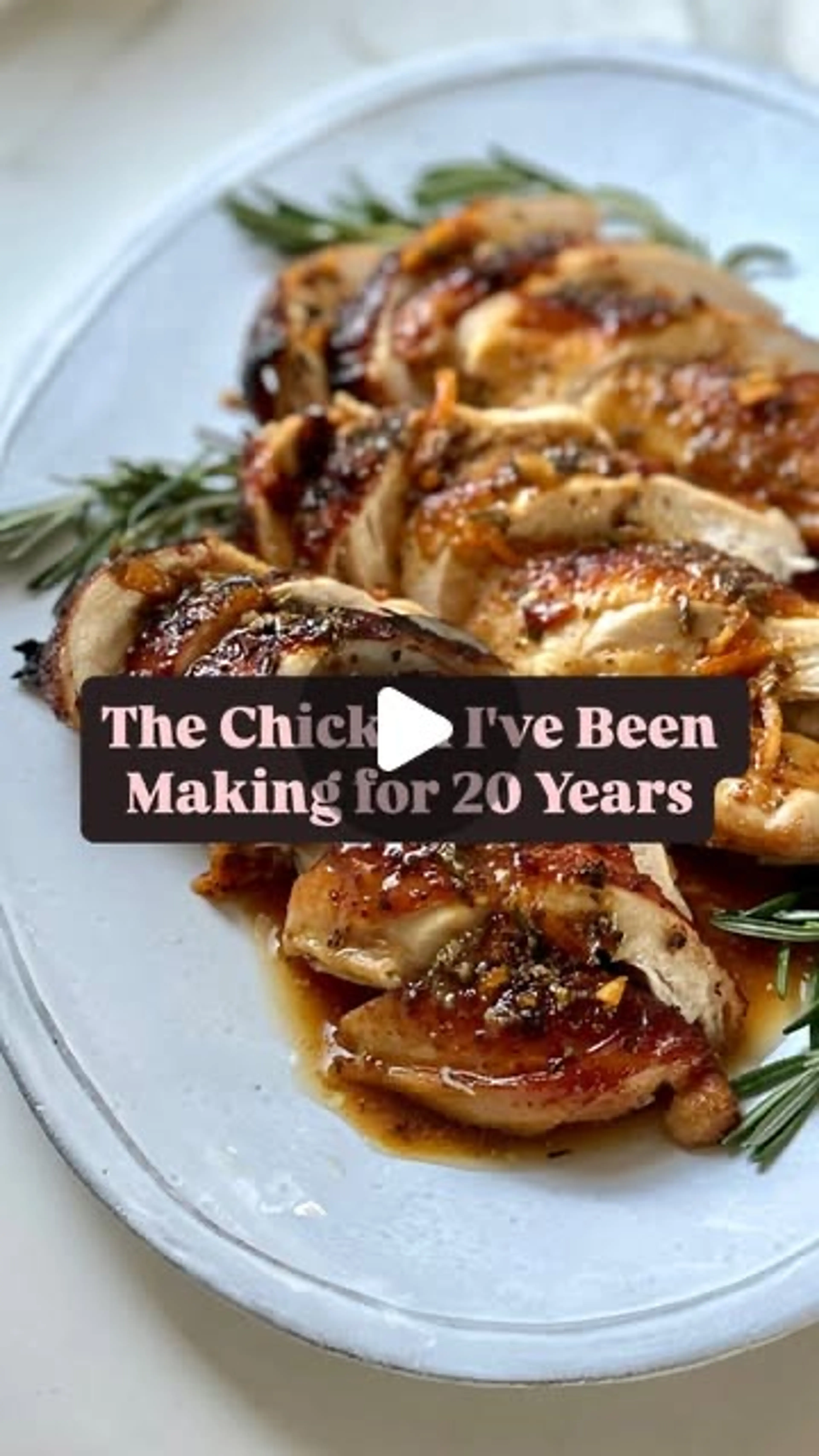 Orange & Rosemary Glazed Chicken For the Holidays