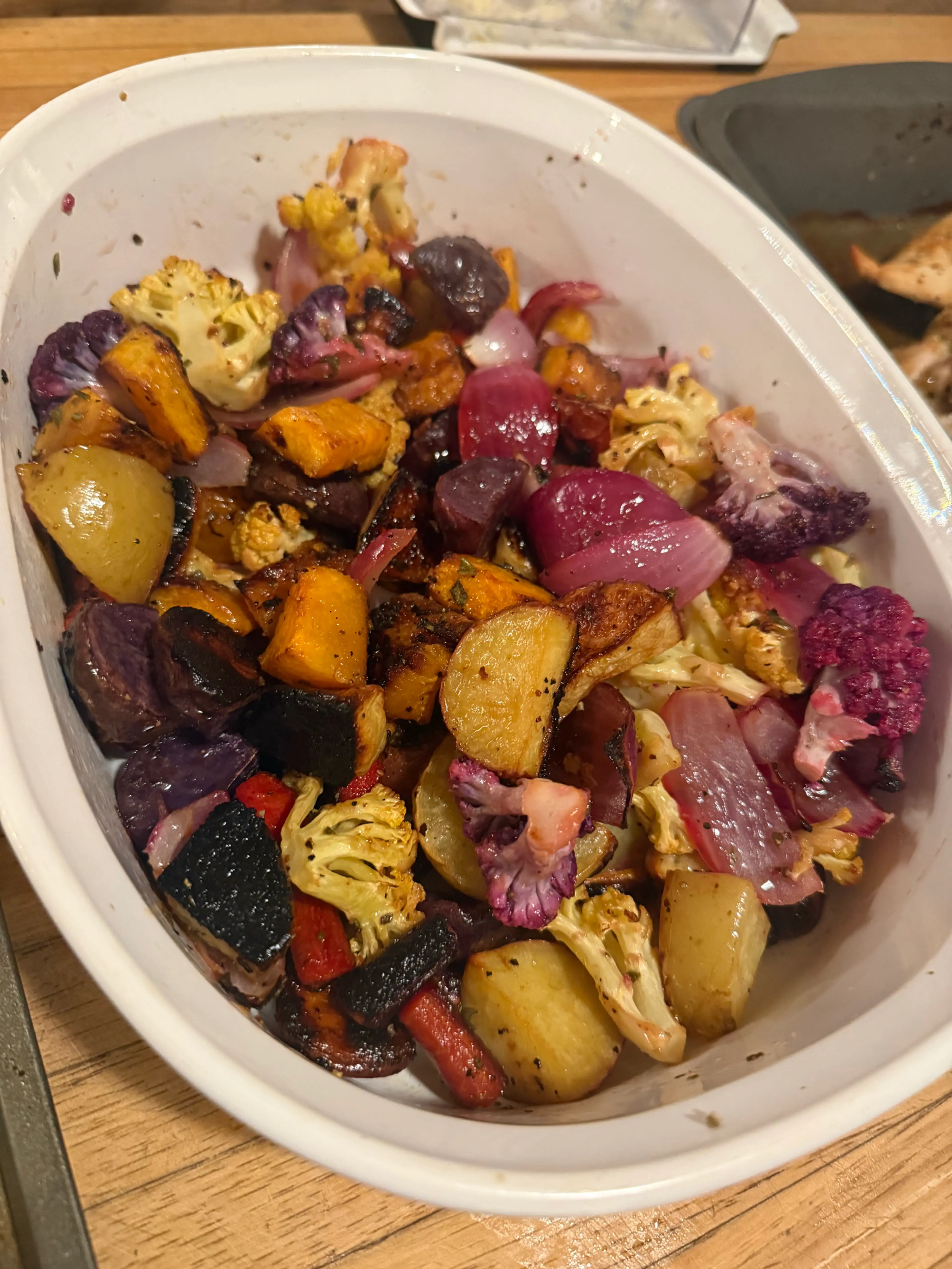 Autumn Harvest Roasted Vegetables w/ Brown Sugar & Hot Honey