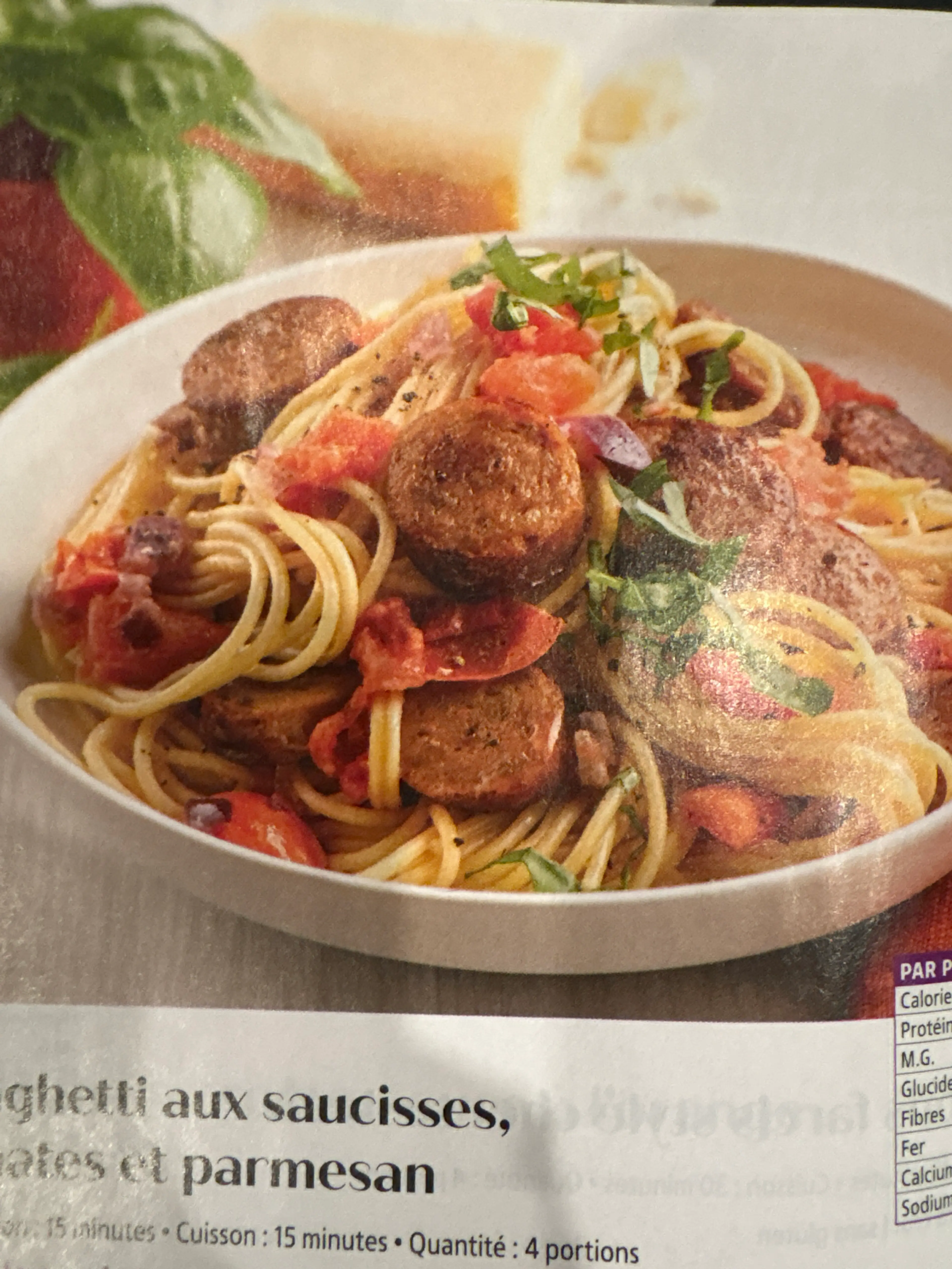 Spaghetti aux saucisses italiennes