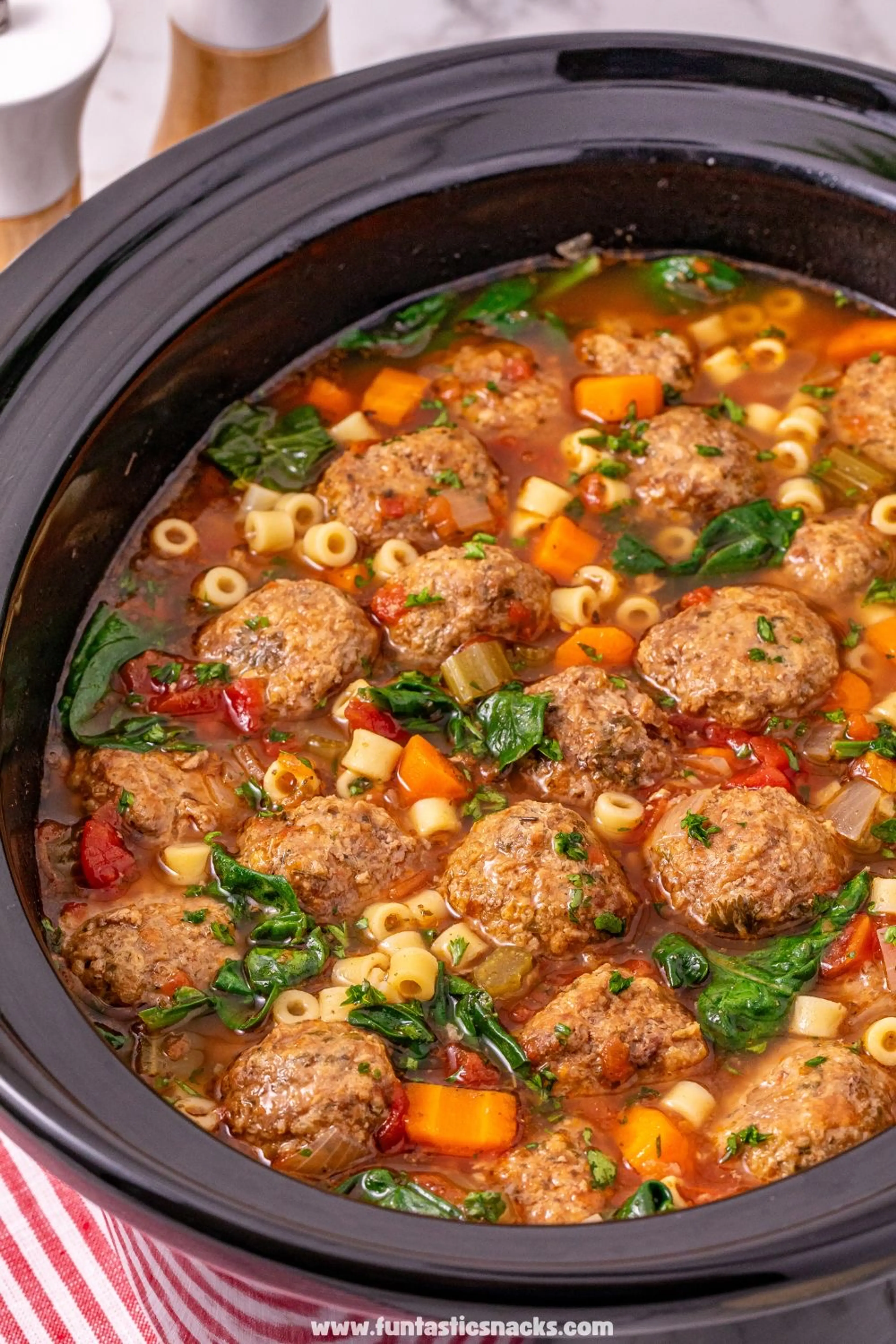 Crockpot Meatball Soup