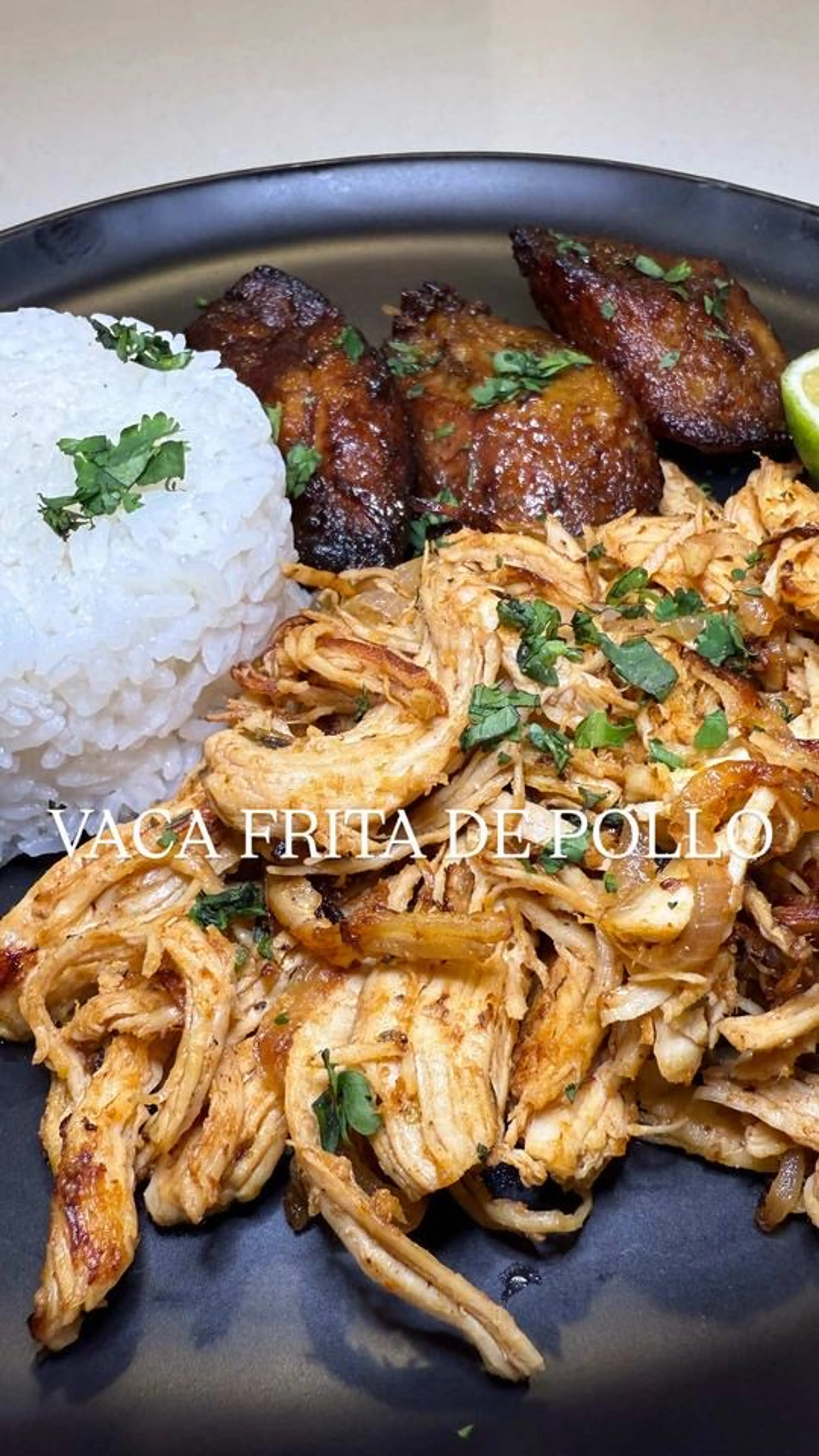 Authentic Cuban Vaca Frita De Pollo