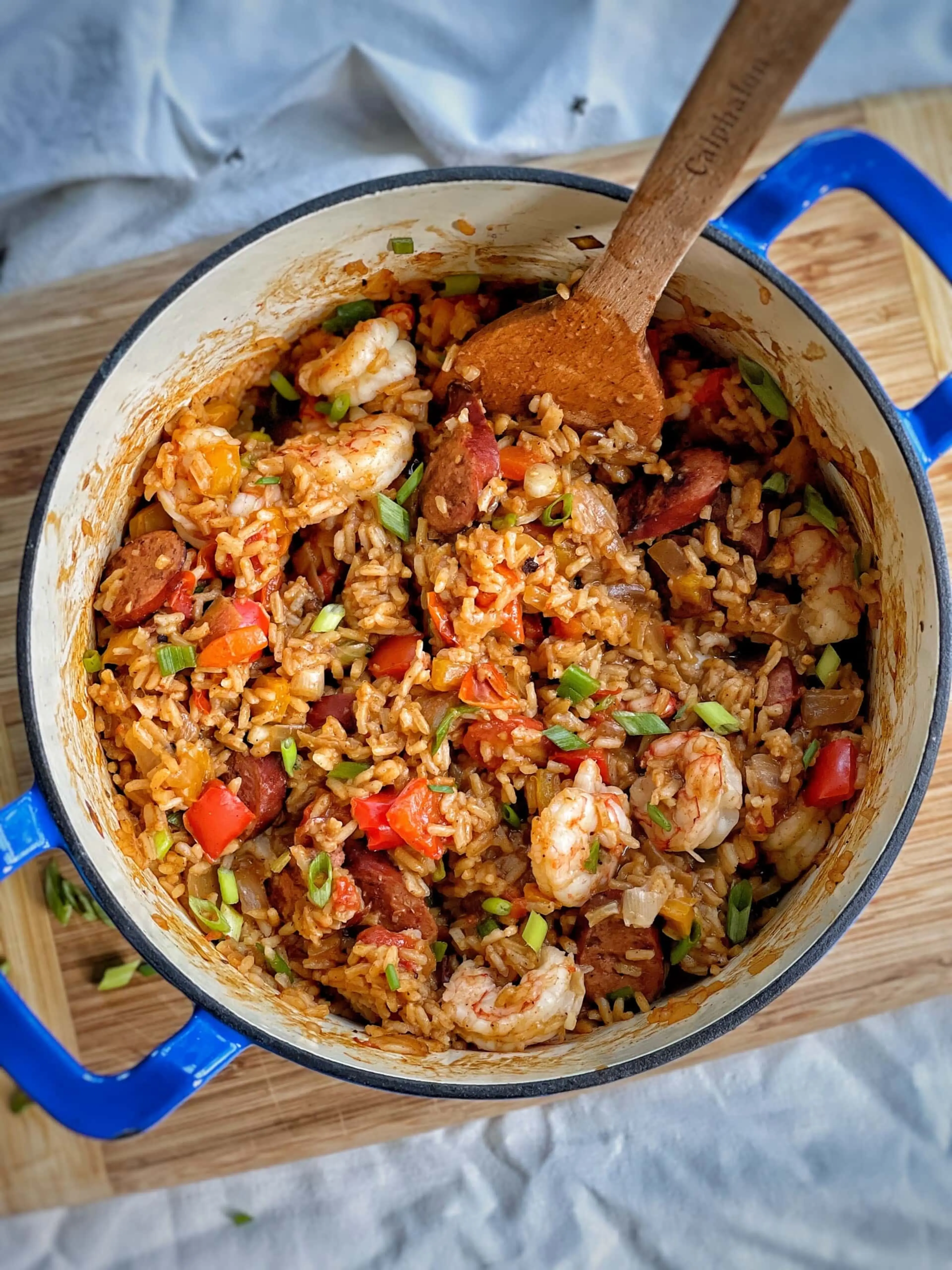 One Pot Sausage, Shrimp and Rice