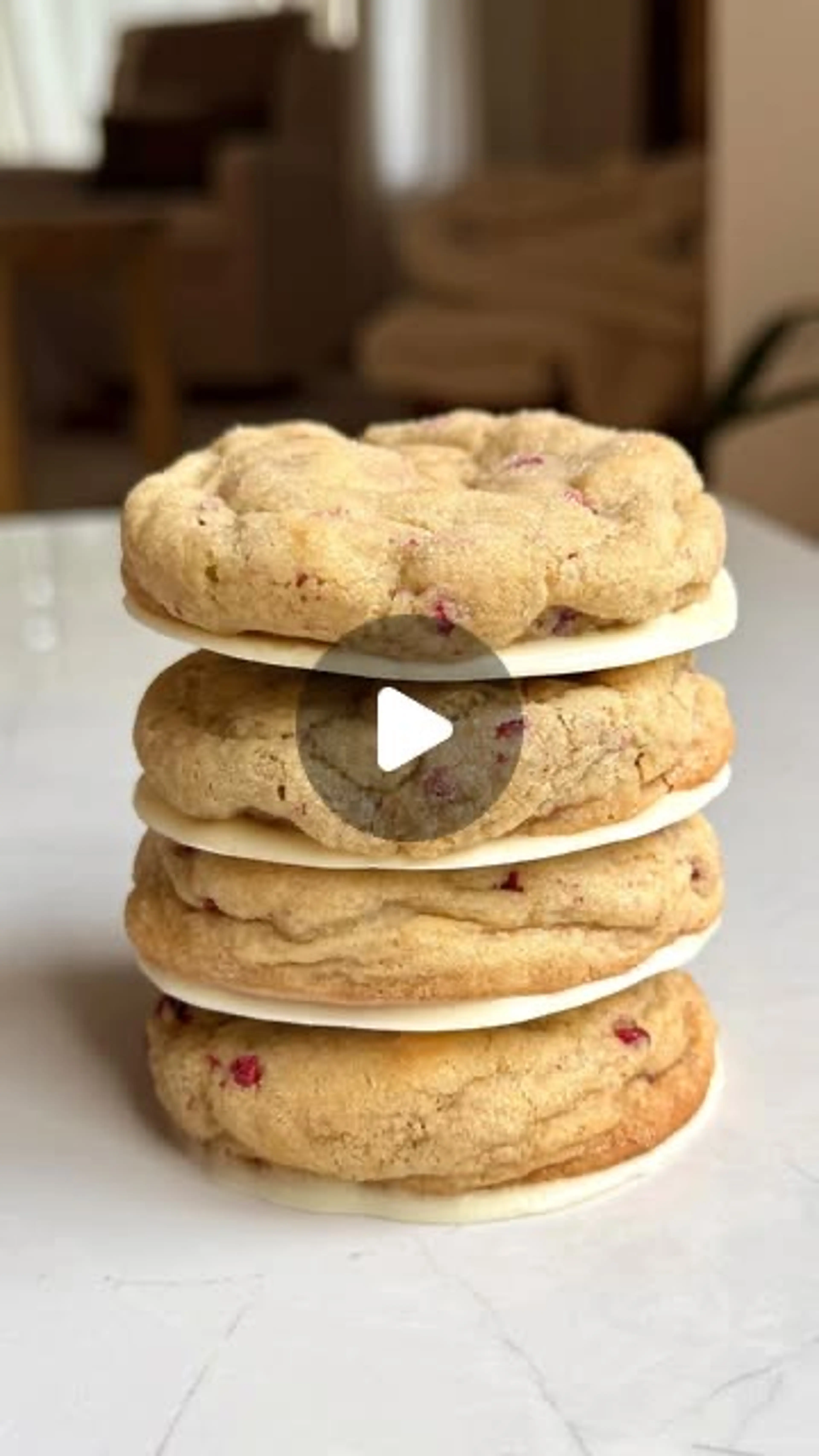 Raspberry White Chocolate Sugar Cookies