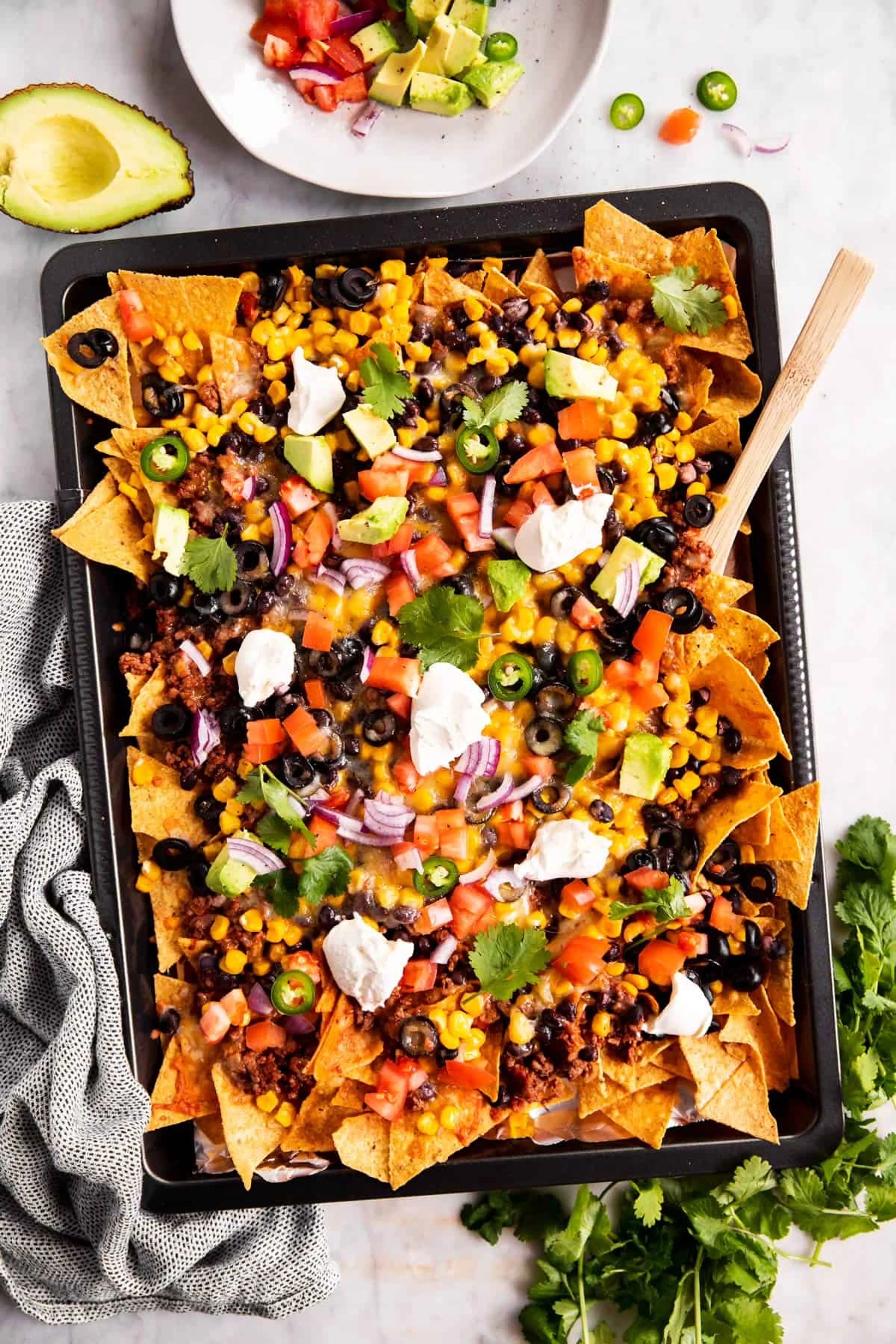 Loaded Sheet Pan Nachos