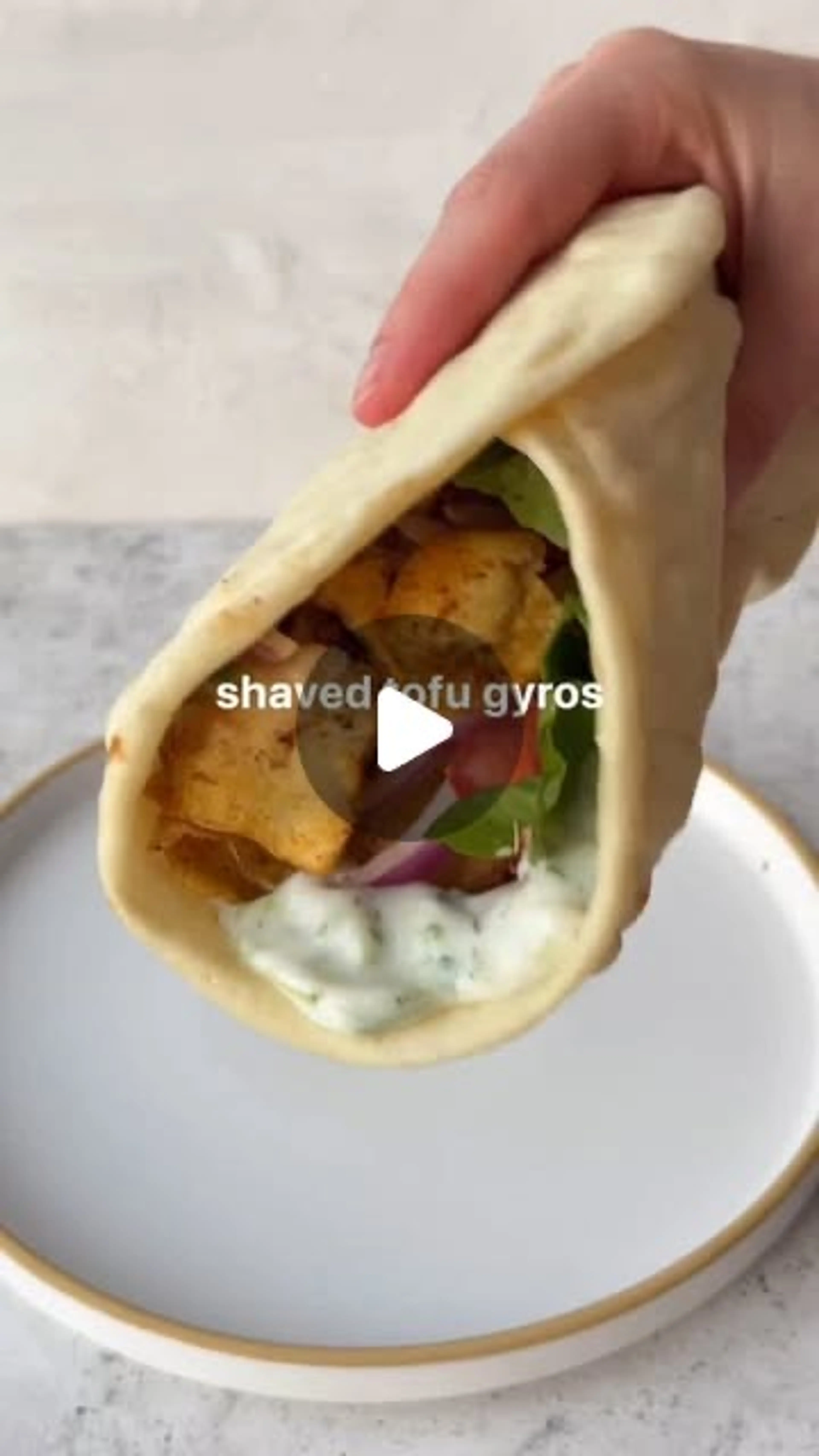 Shaved Tofu Gyros