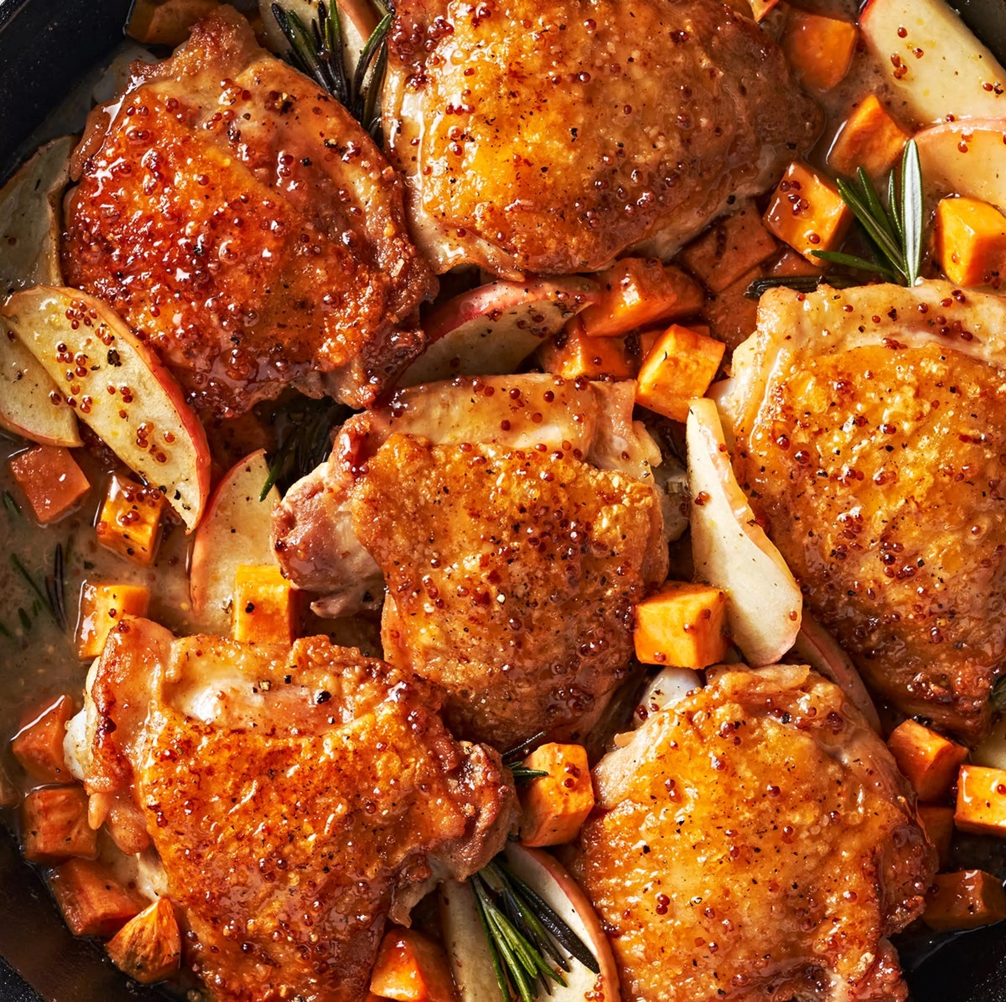 Cider Glazed Chicken Thighs