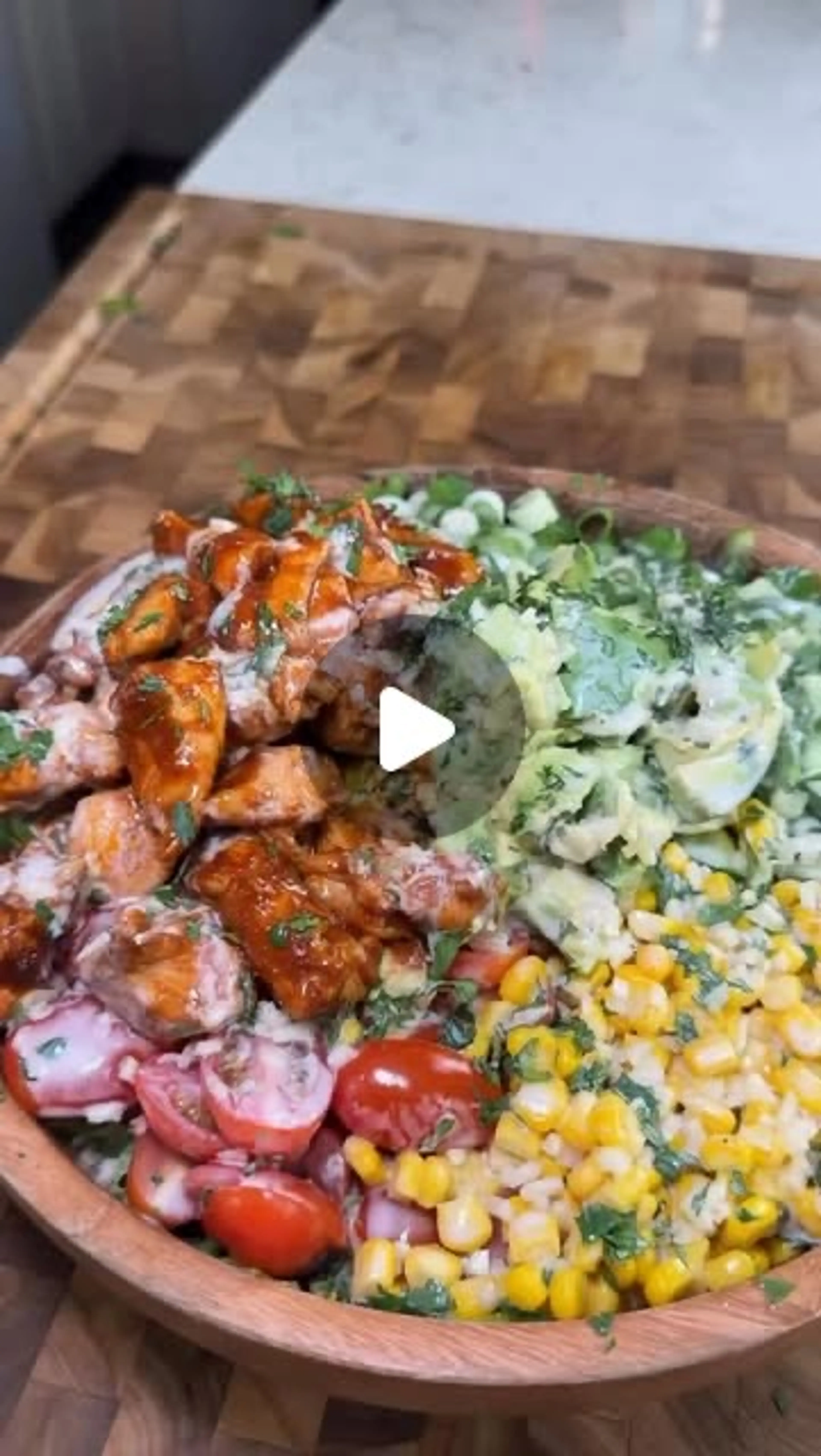 Honey Barbecue Chicken Salad