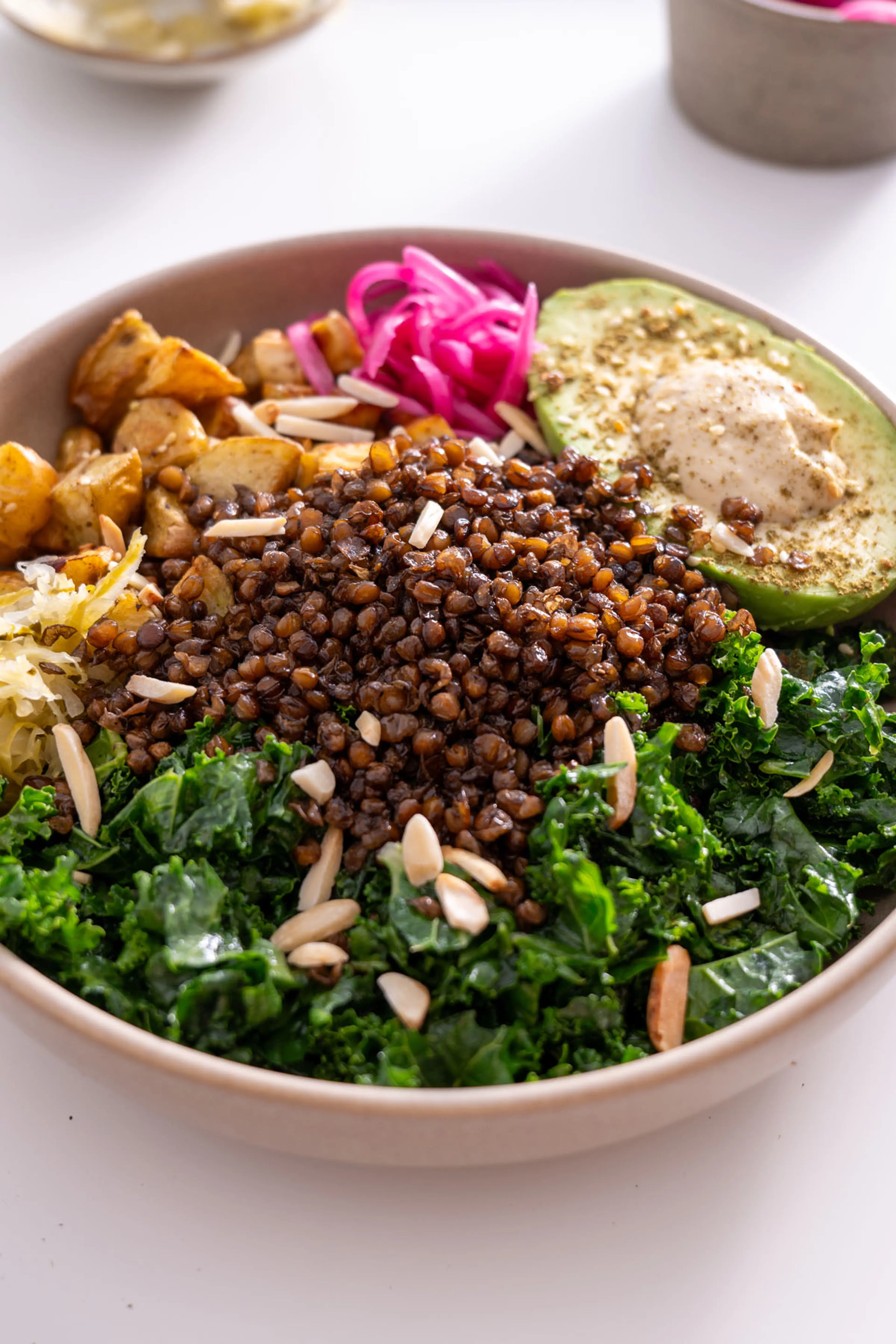 Crispy Lentil and Potato Bowl