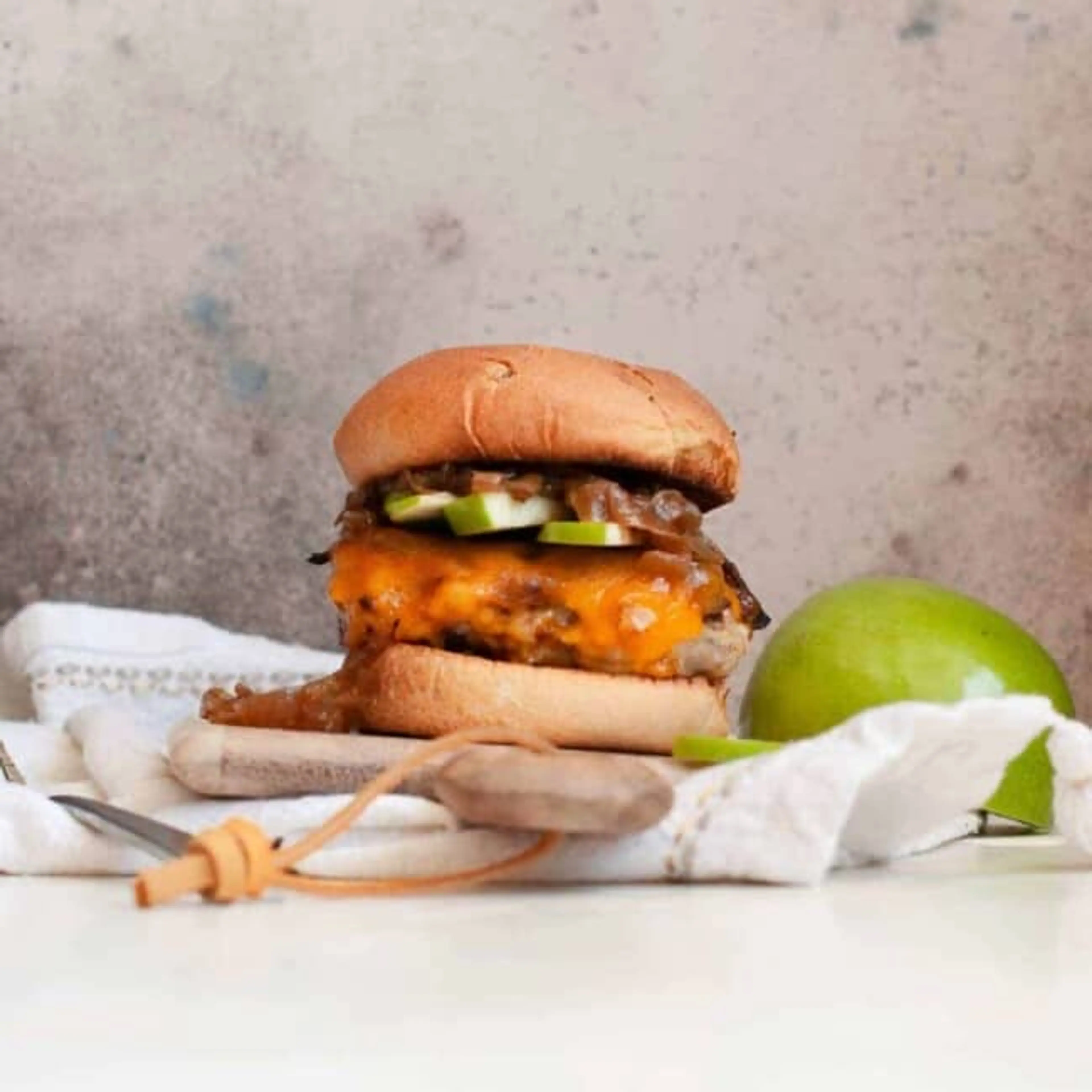 Fall Apple Turkey Burgers