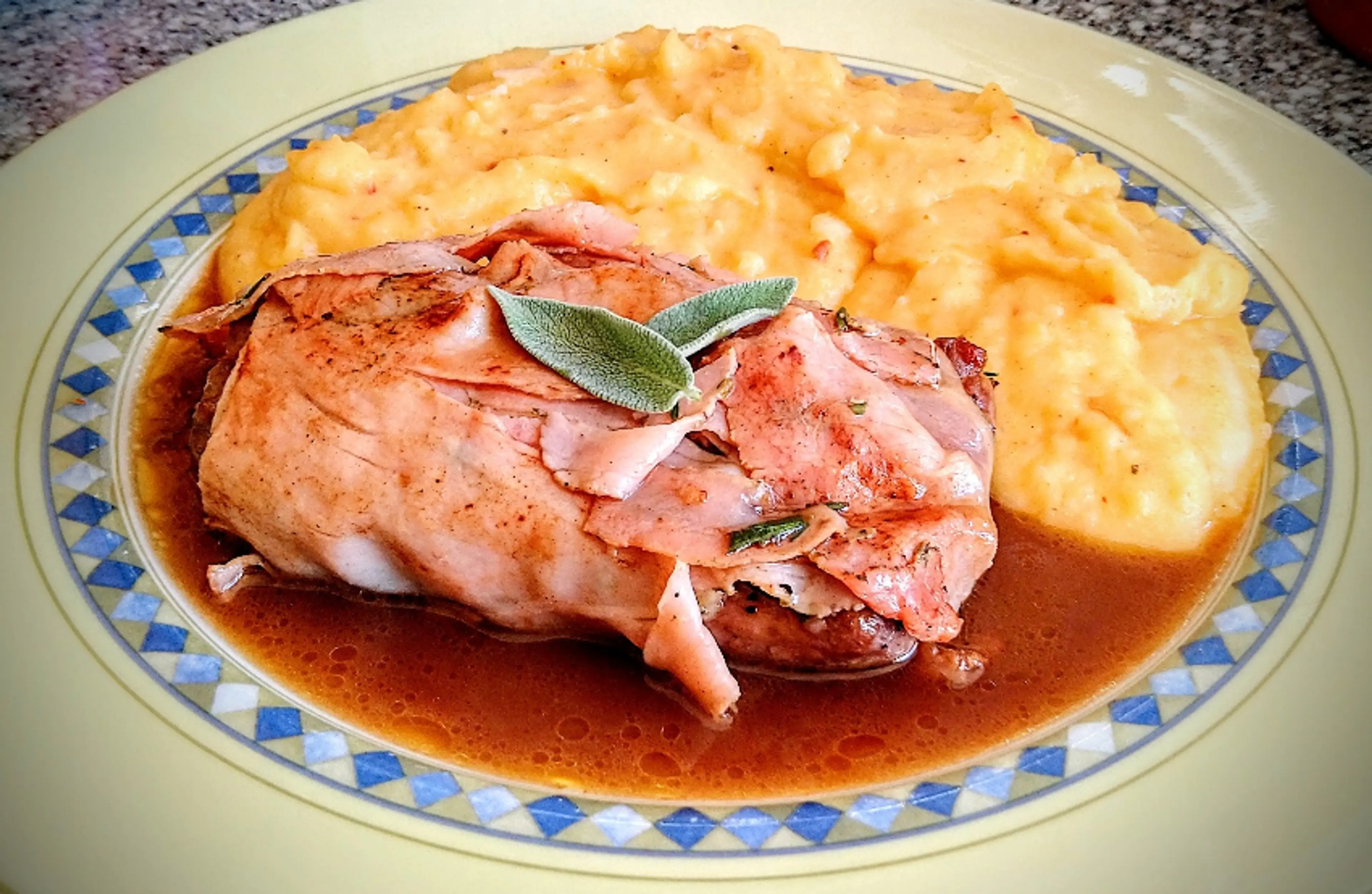 Prosciutto Lamb in Blueberry Sauce