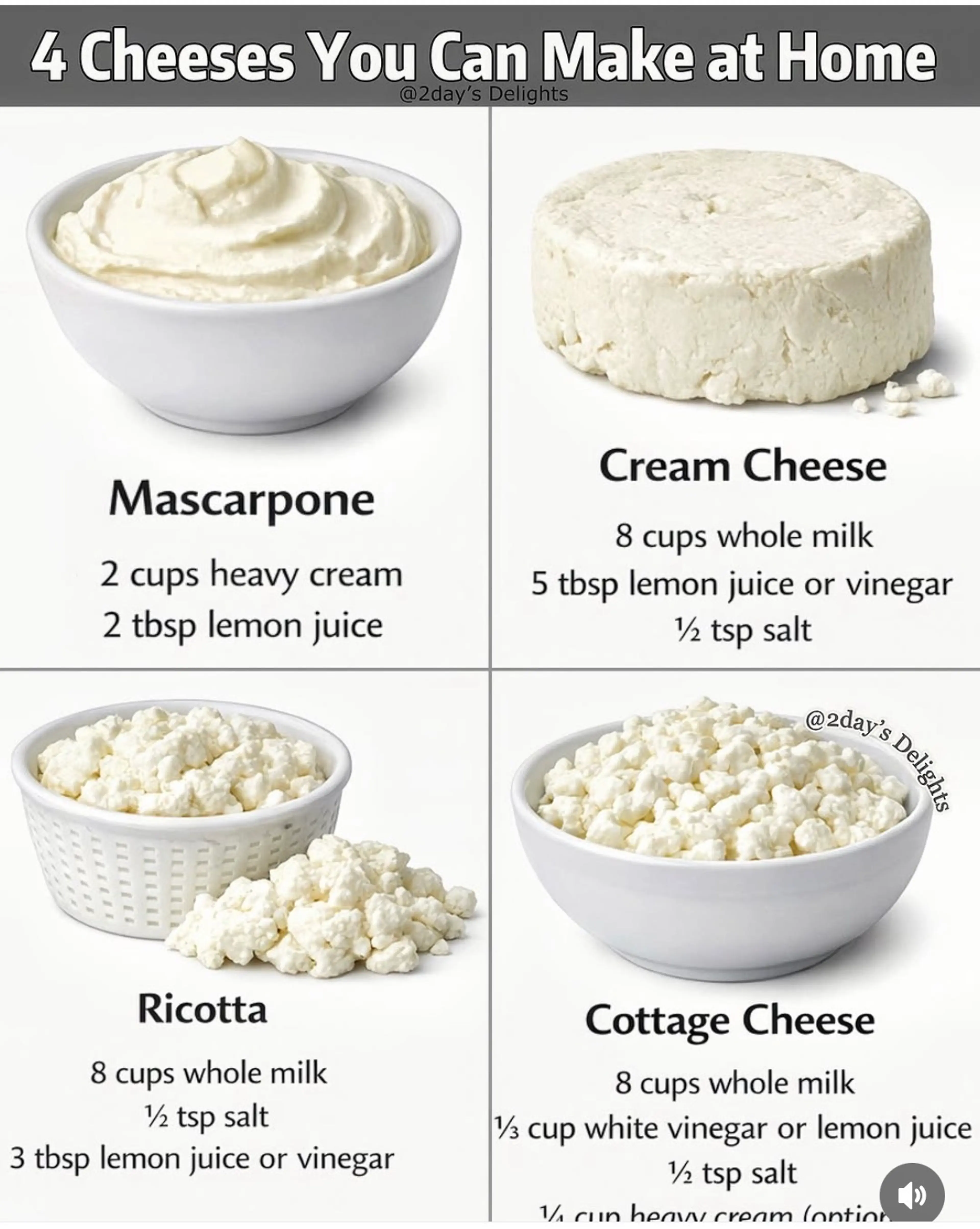 From Milk to Magic: 4 Cheeses You Can Make at Home