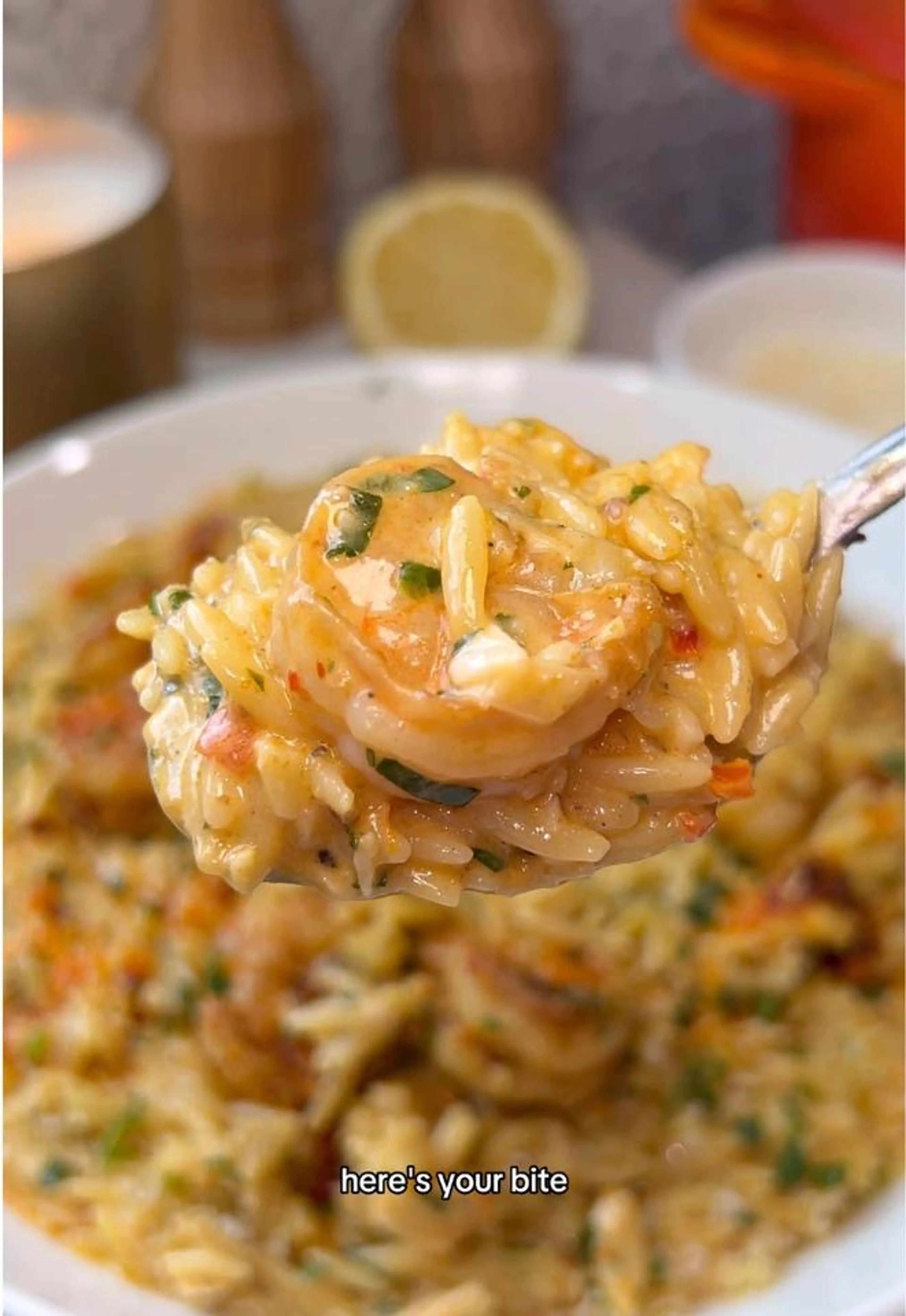 Orzo et Crevettes au Citron