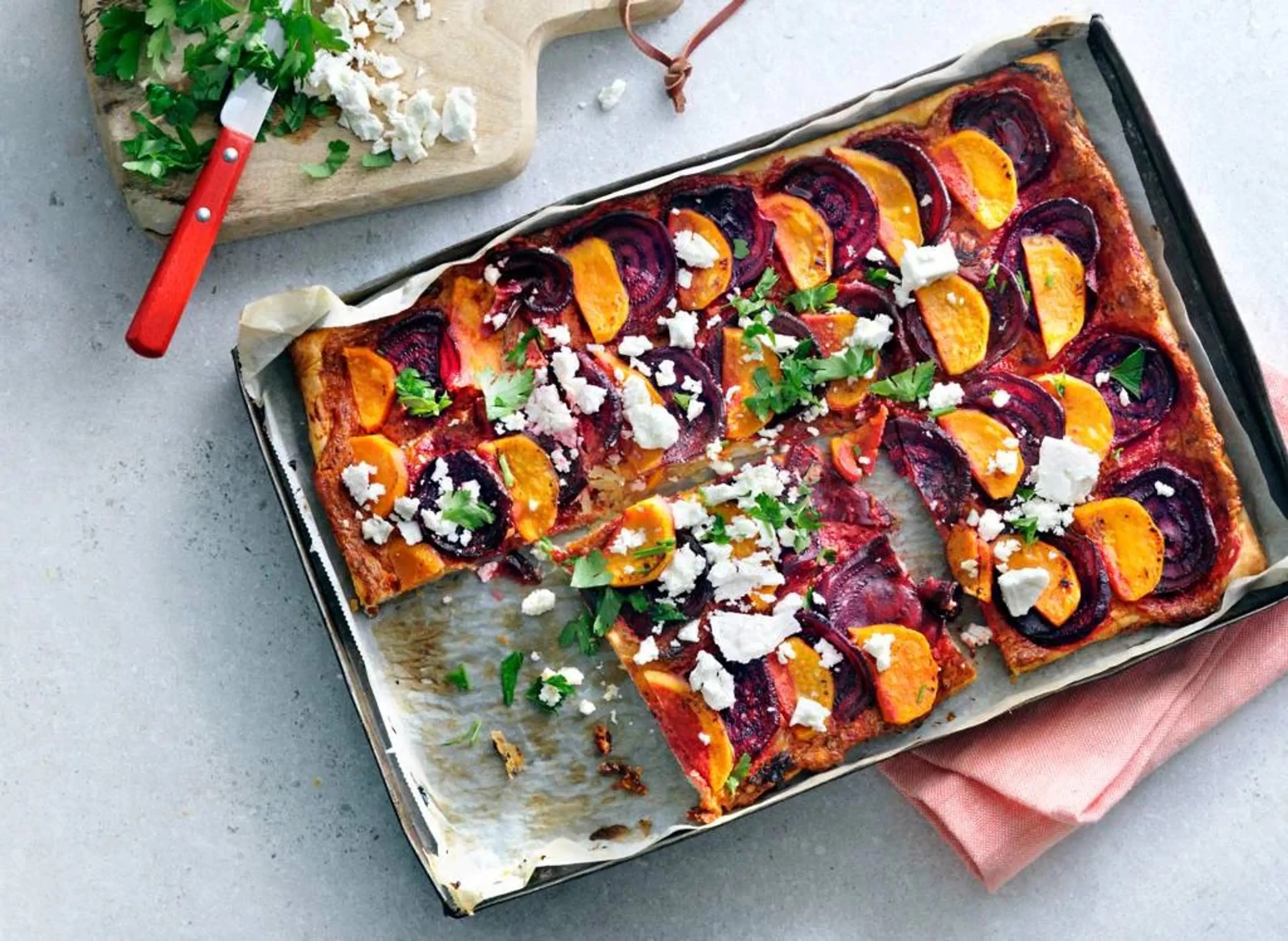 Plaattaart Zoete Aardappel Biet