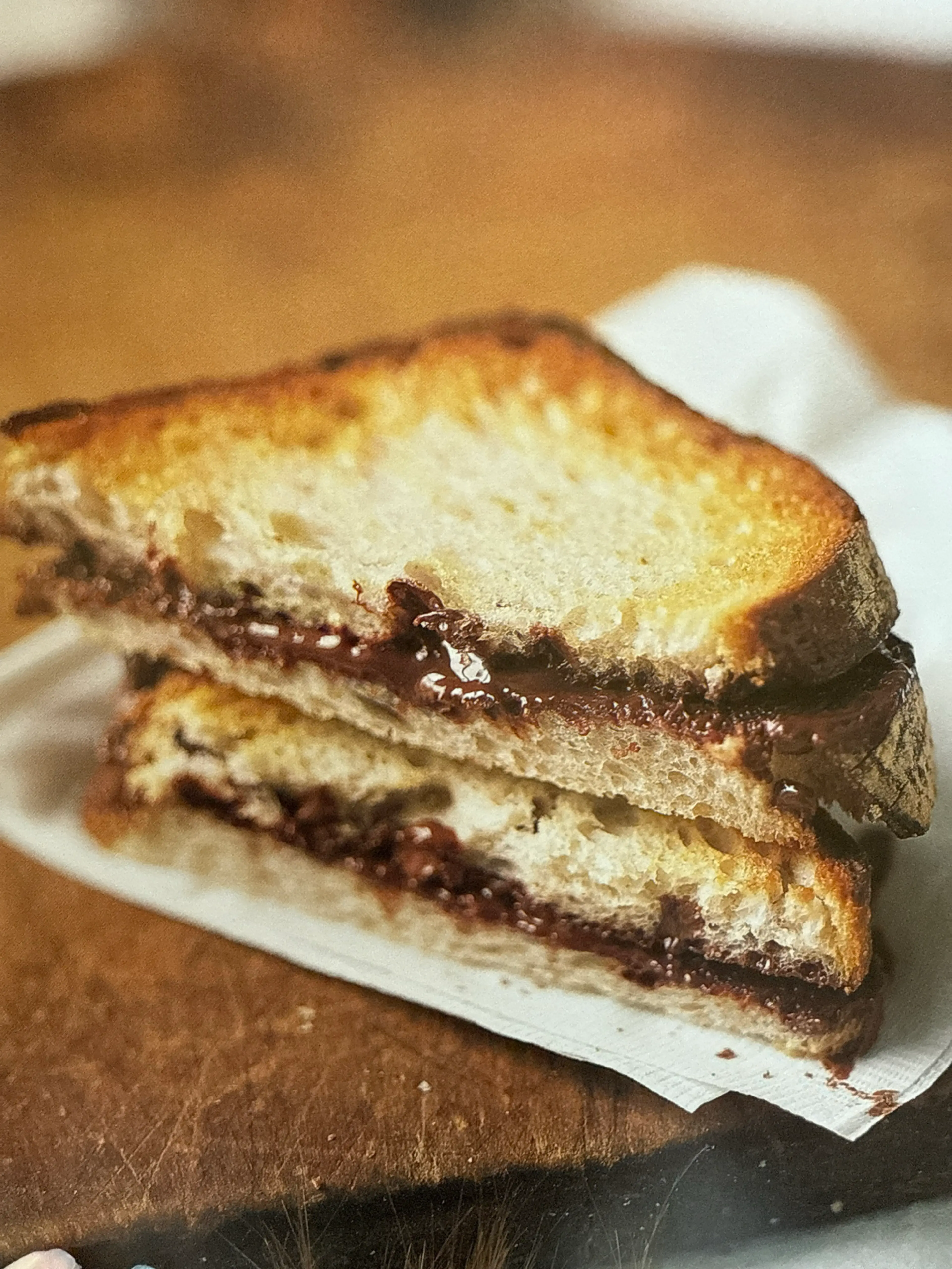 Toasted Bittersweet Chocolate Panino
