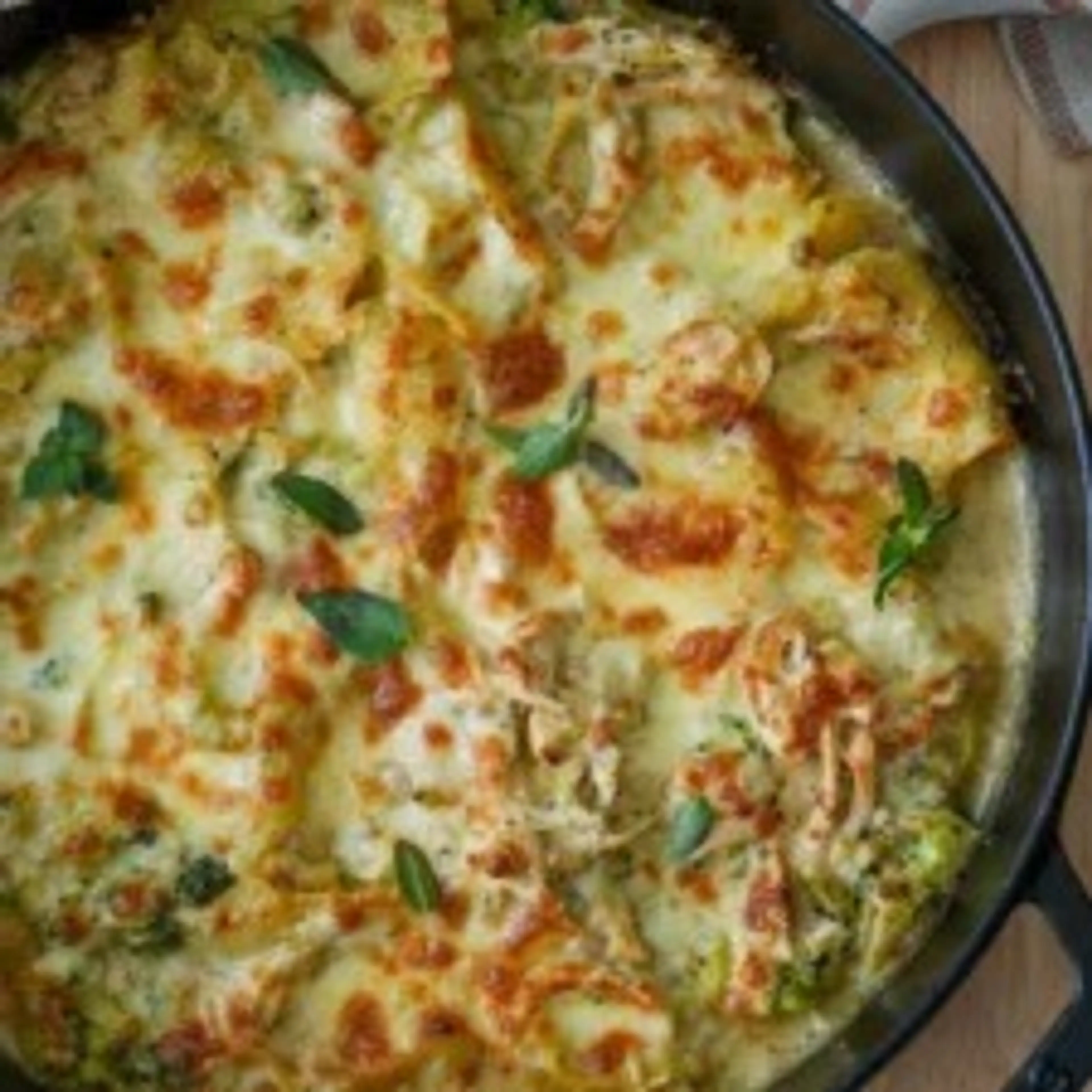 One-pan Chicken and Broccoli Lasagne