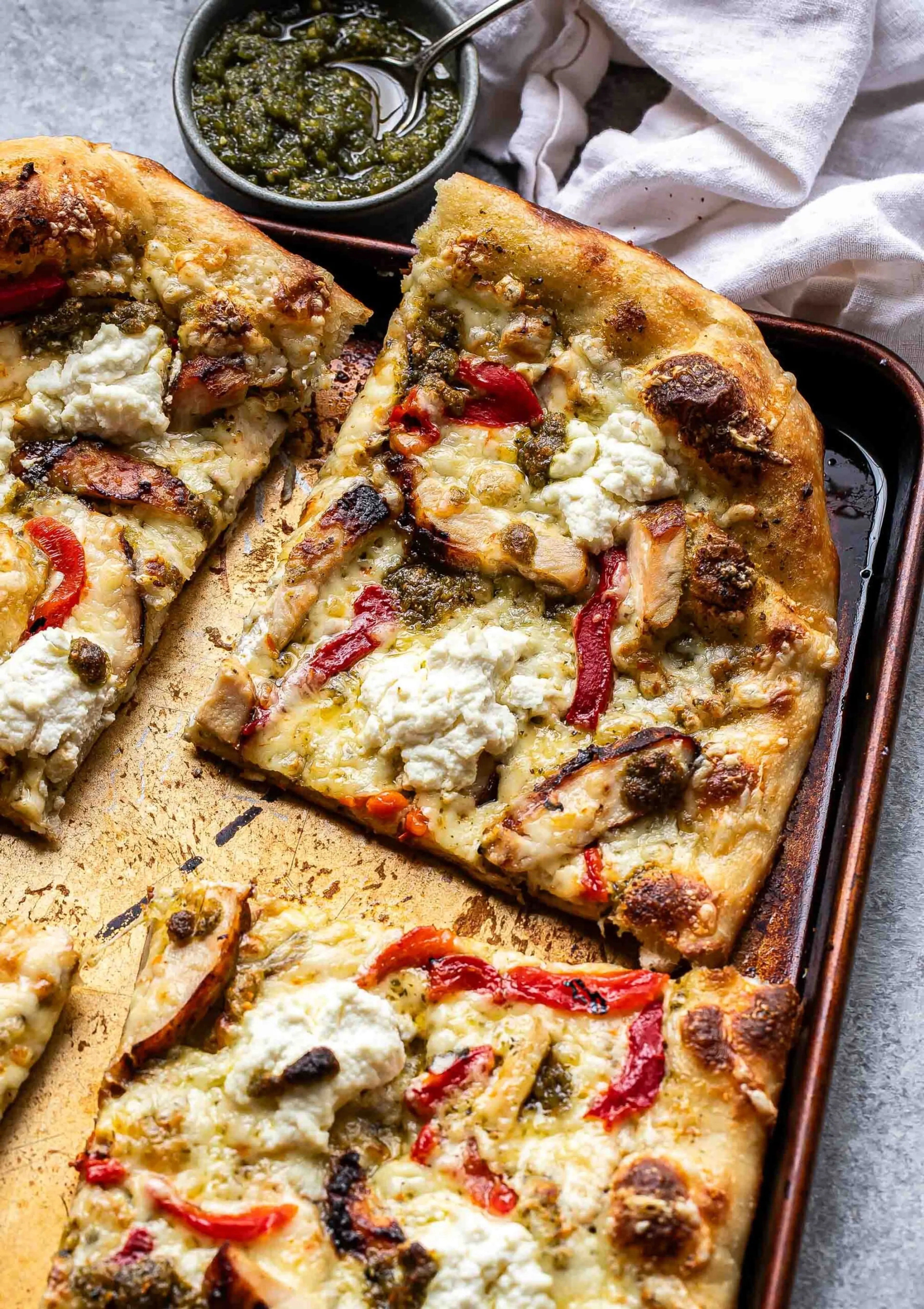 Chicken Pesto Pizza