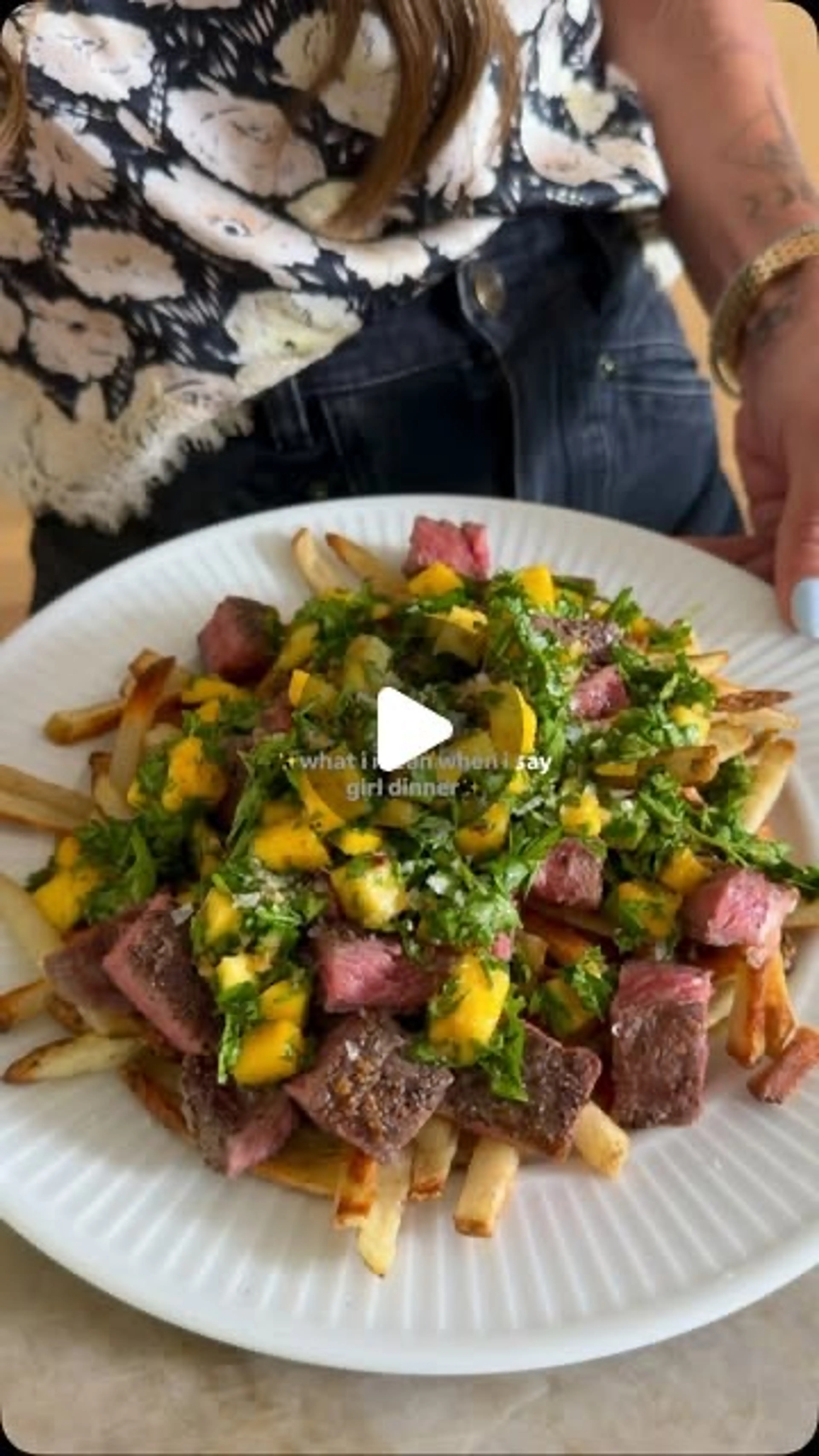 Mango Chimichurri Steak Fries