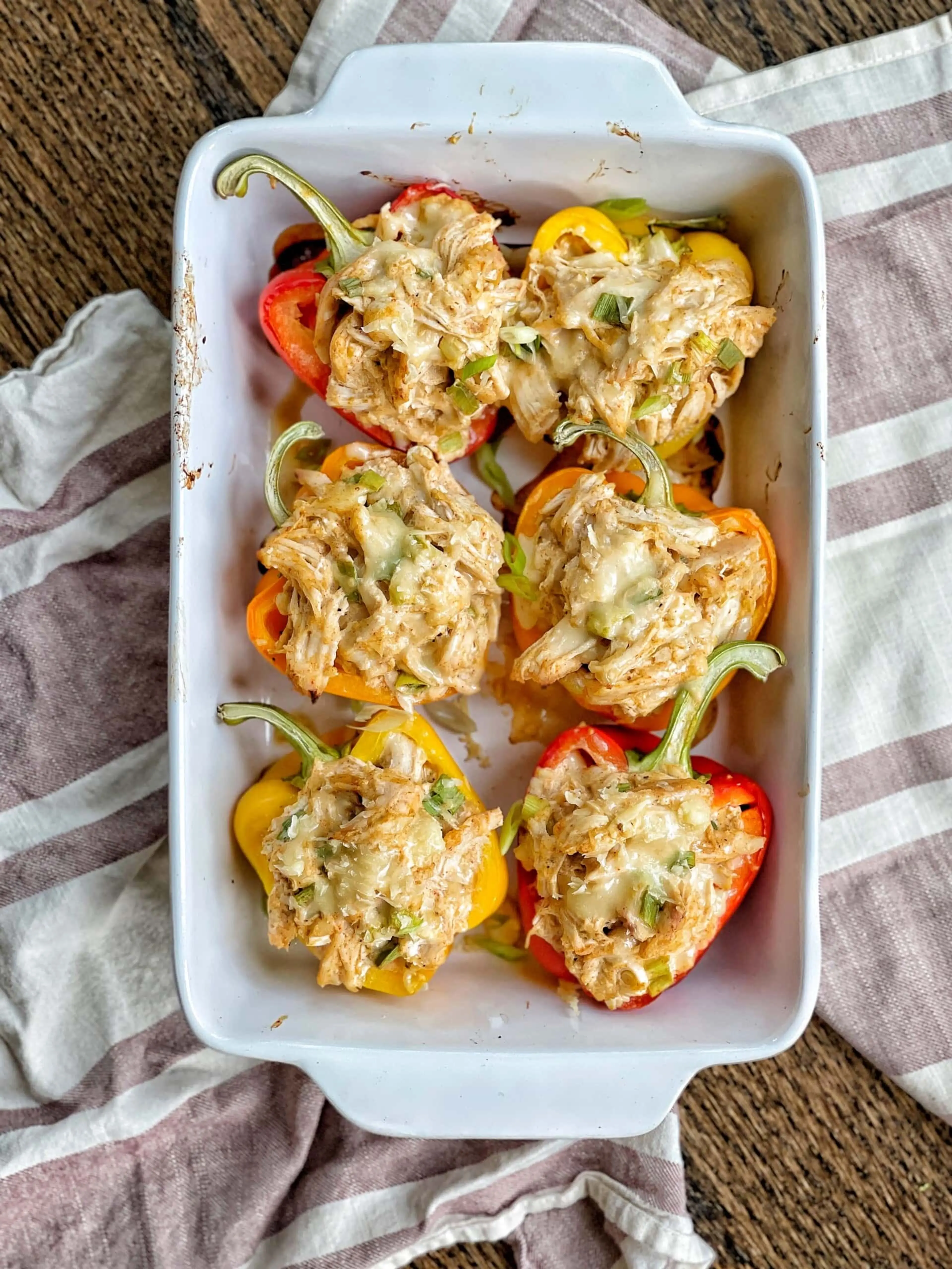Creamy Chicken Stuffed Peppers